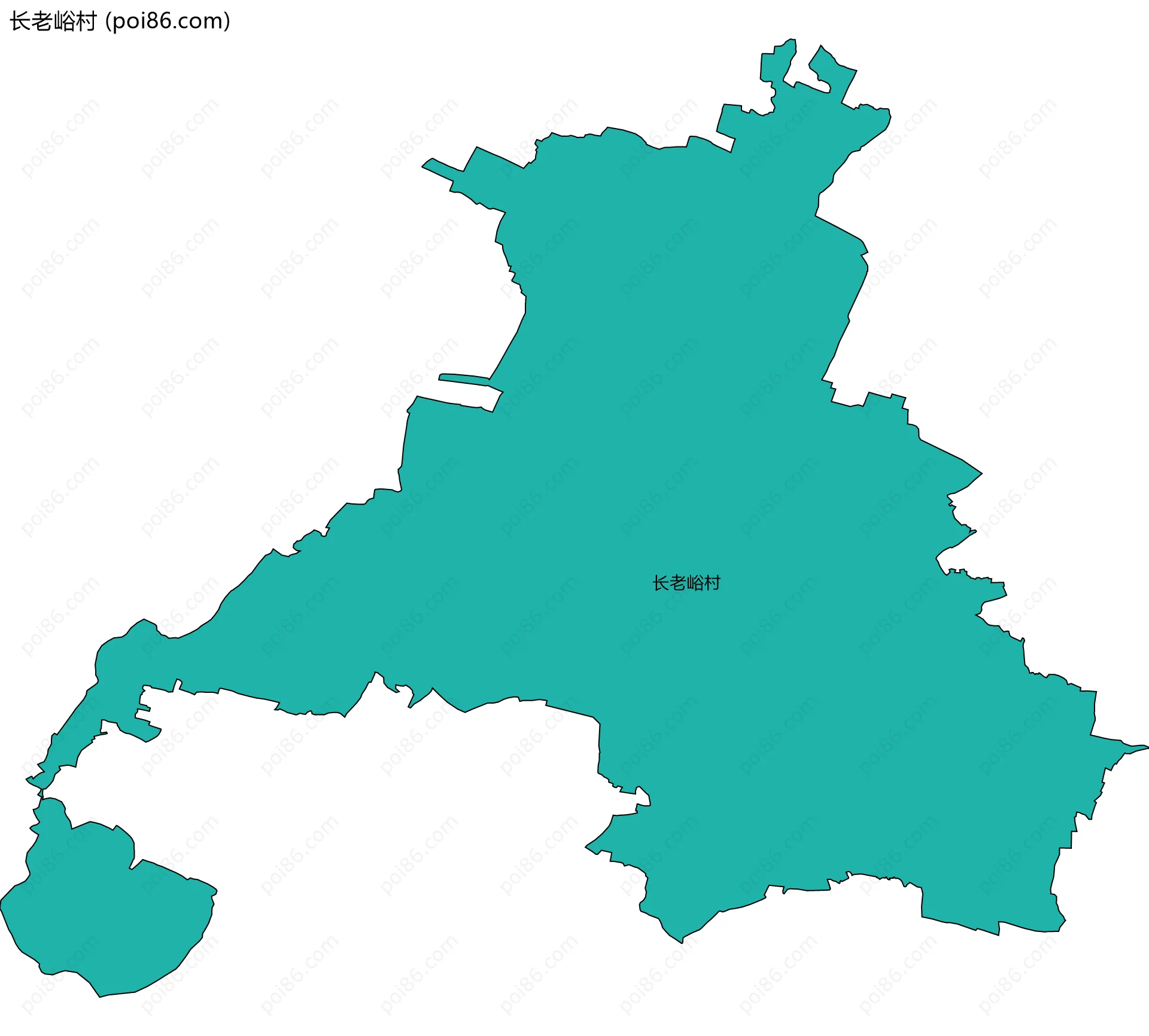 长老峪村边界地图