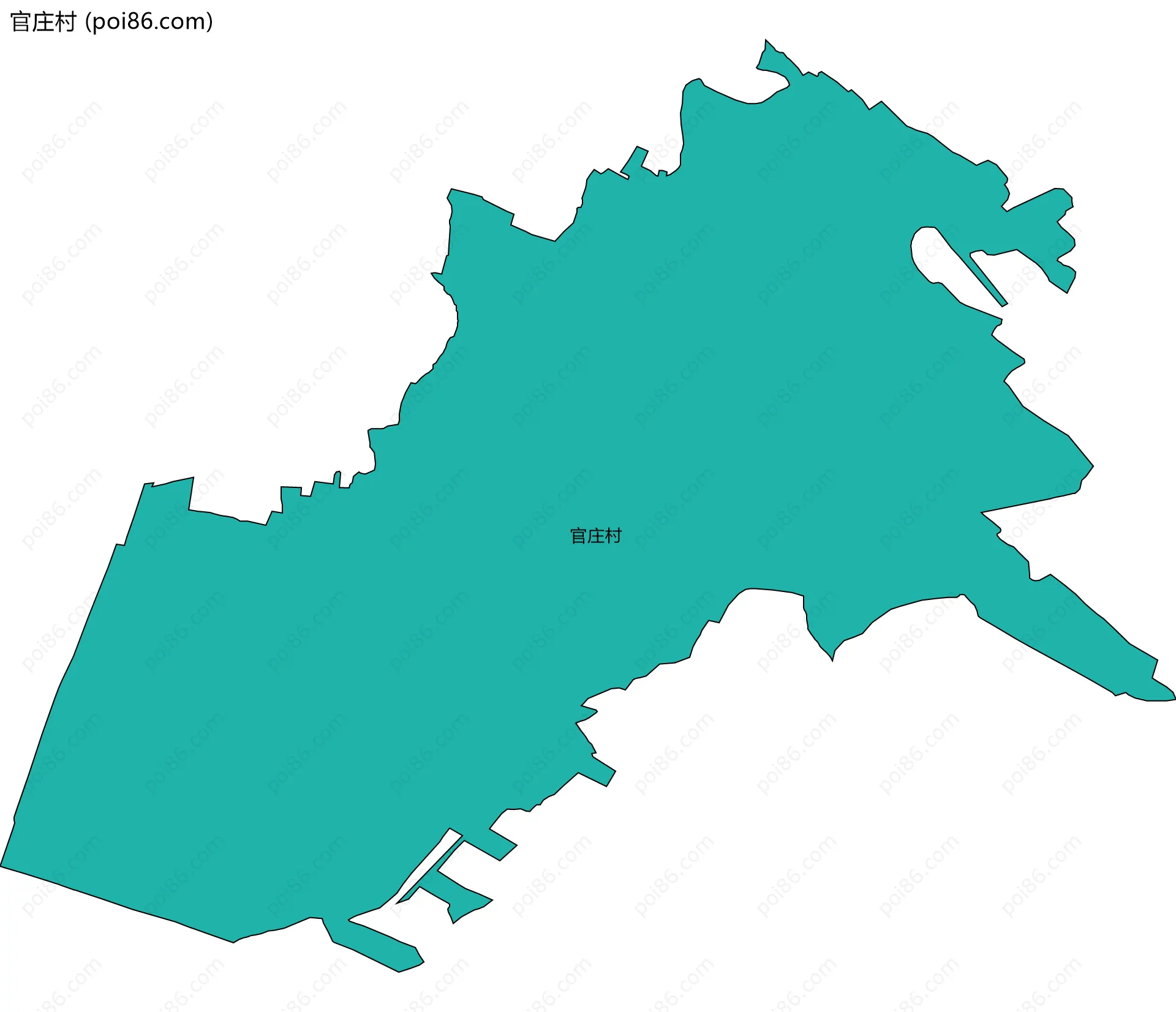 官庄村边界地图