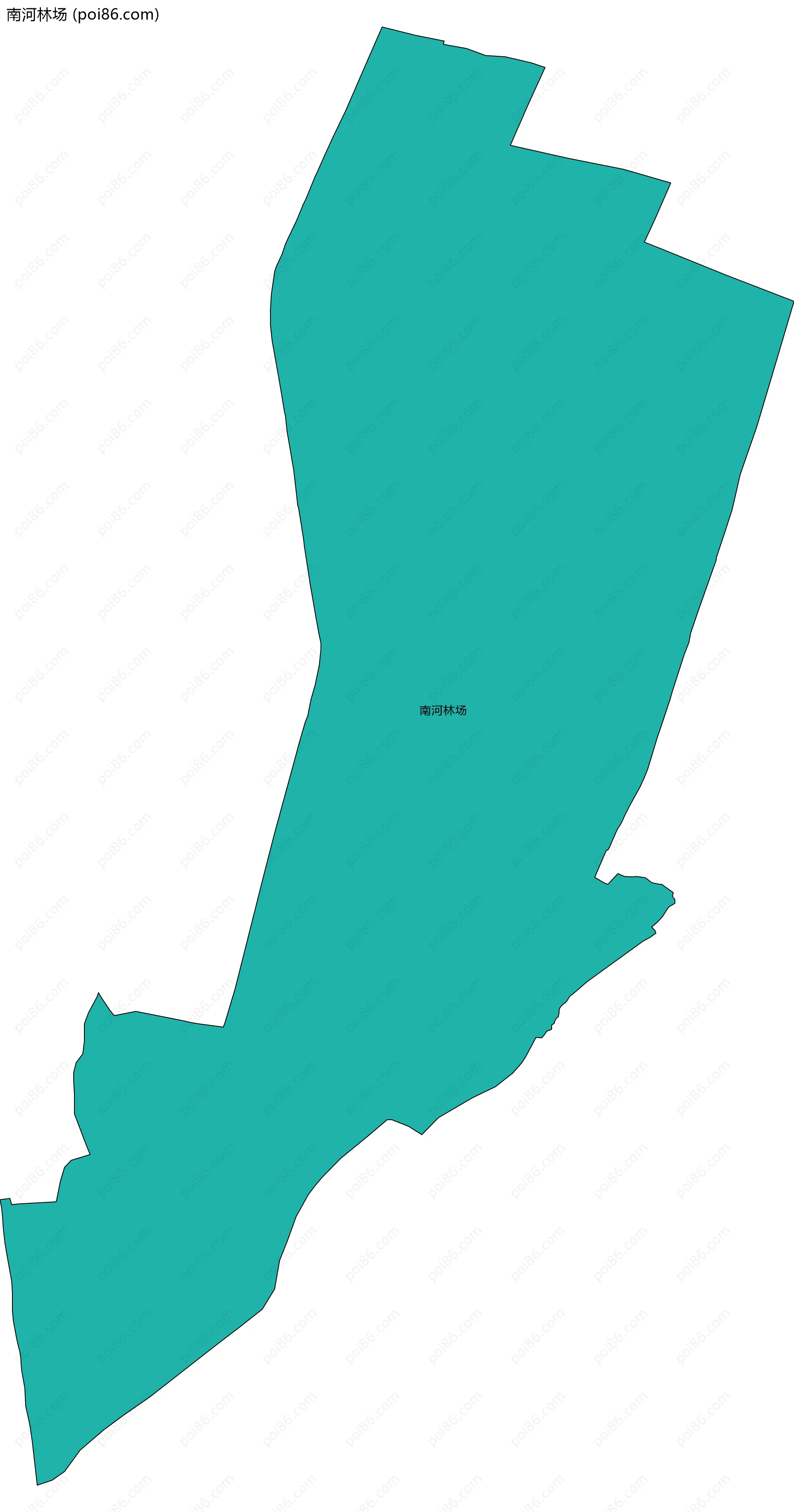 南河林场边界地图