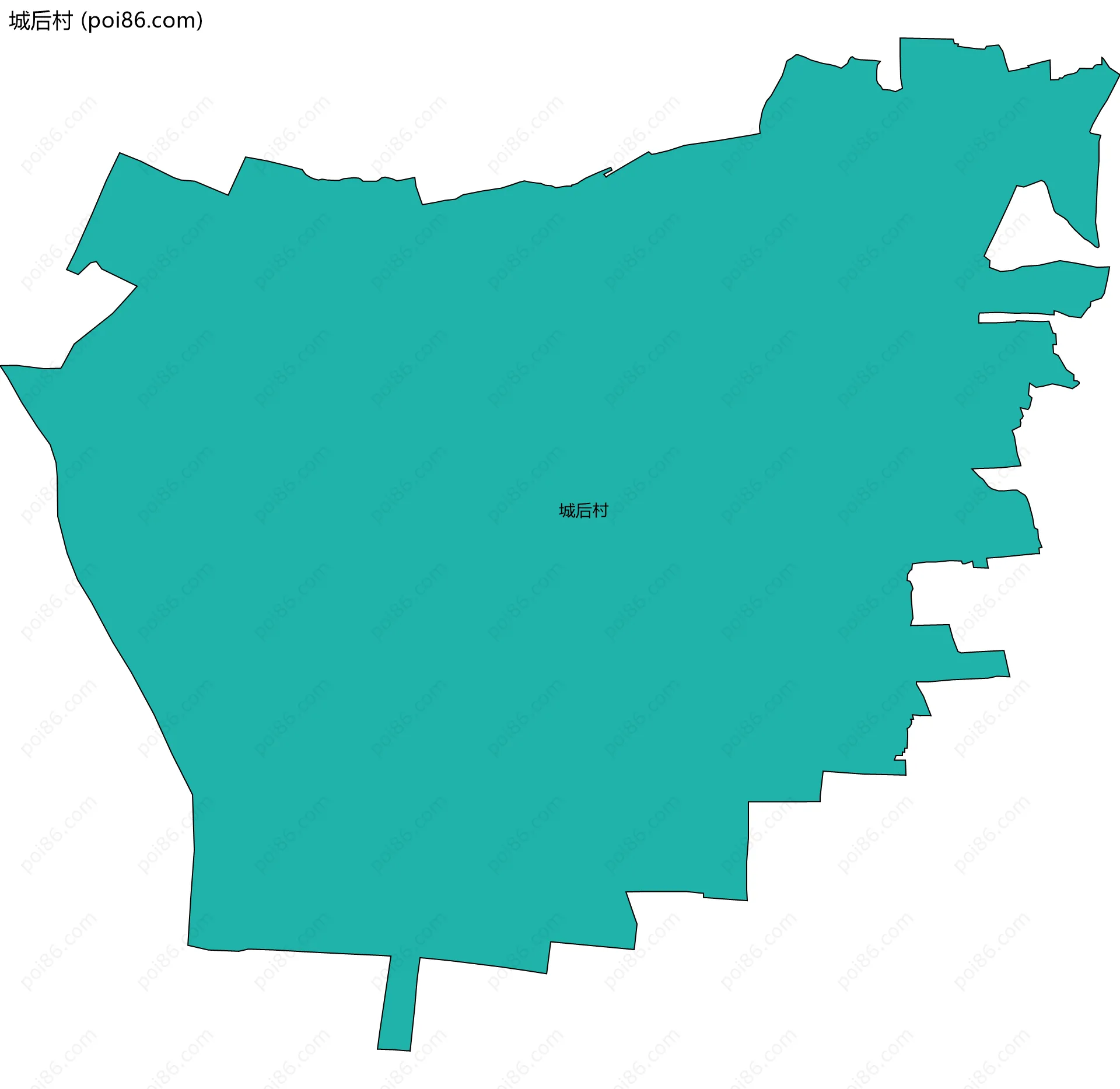 城后村边界地图