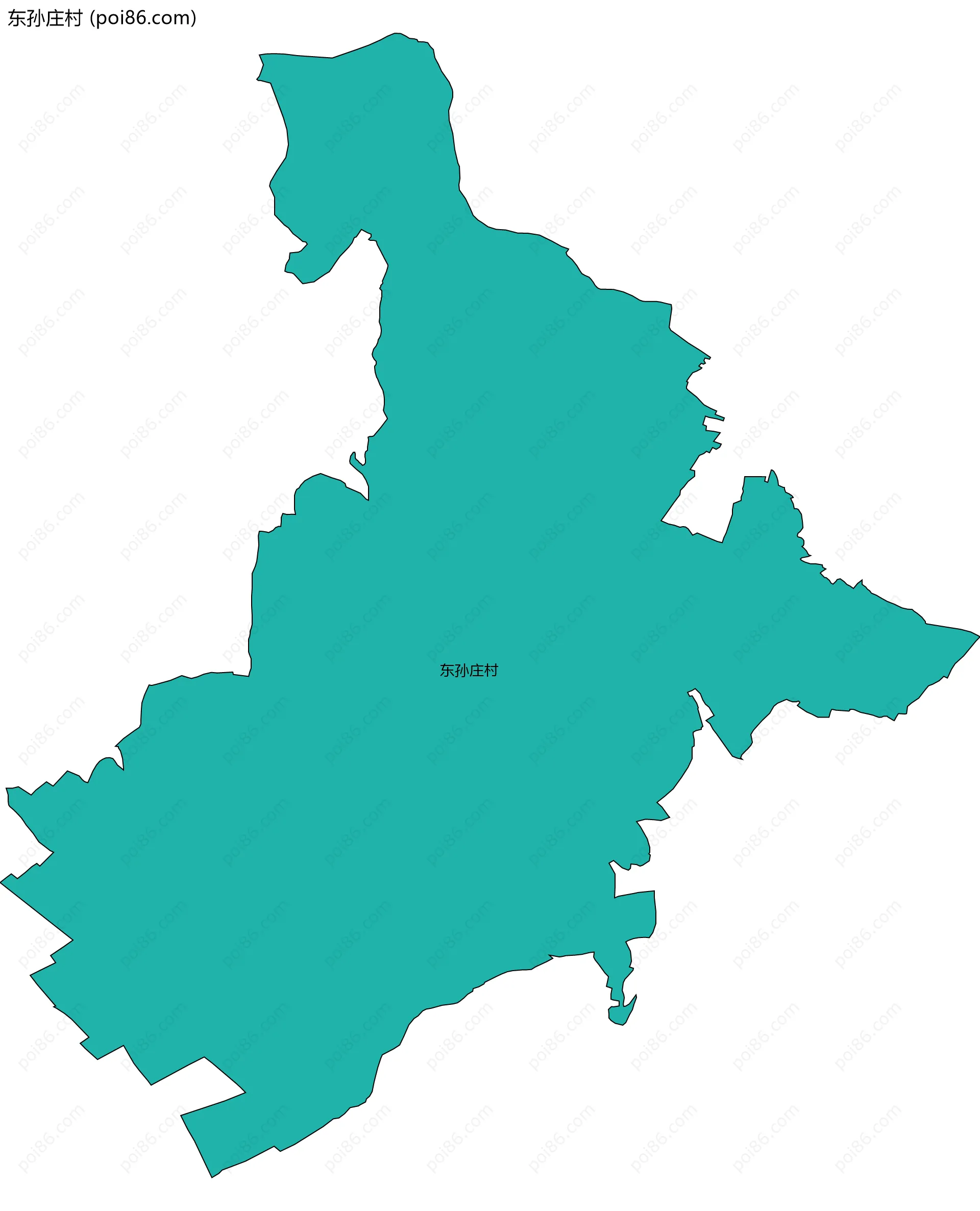 东孙庄村边界地图