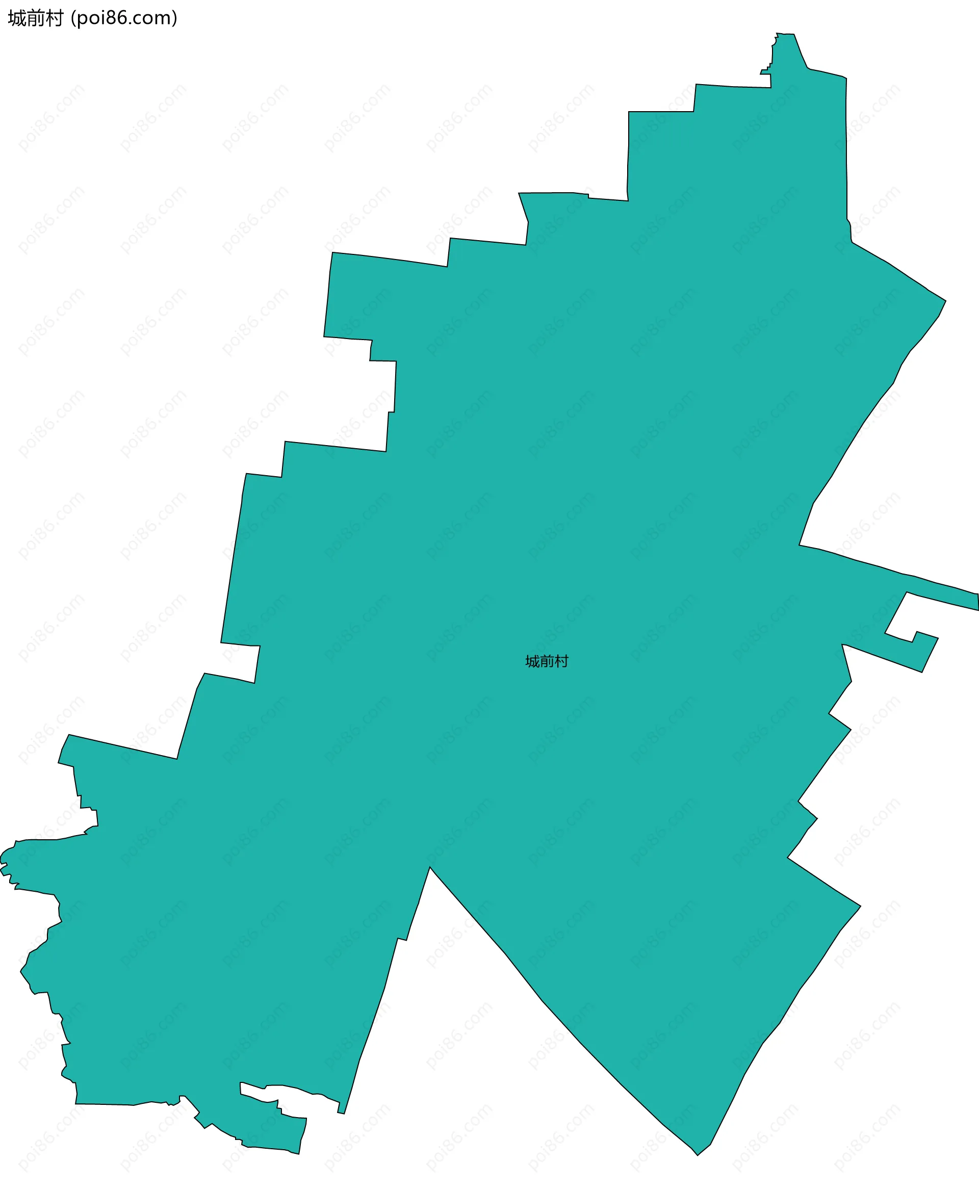 城前村边界地图