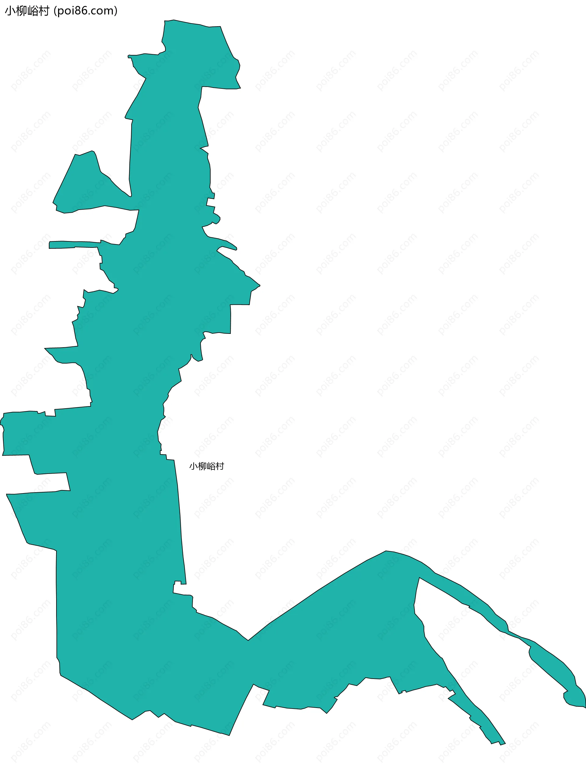 小柳峪村边界地图