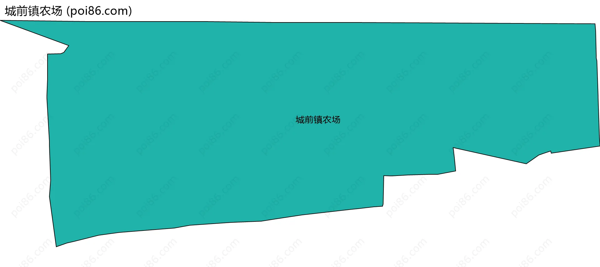 城前镇农场边界地图