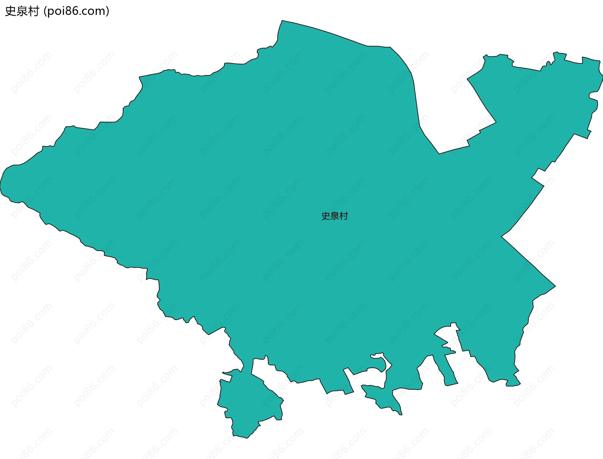 史泉村边界地图