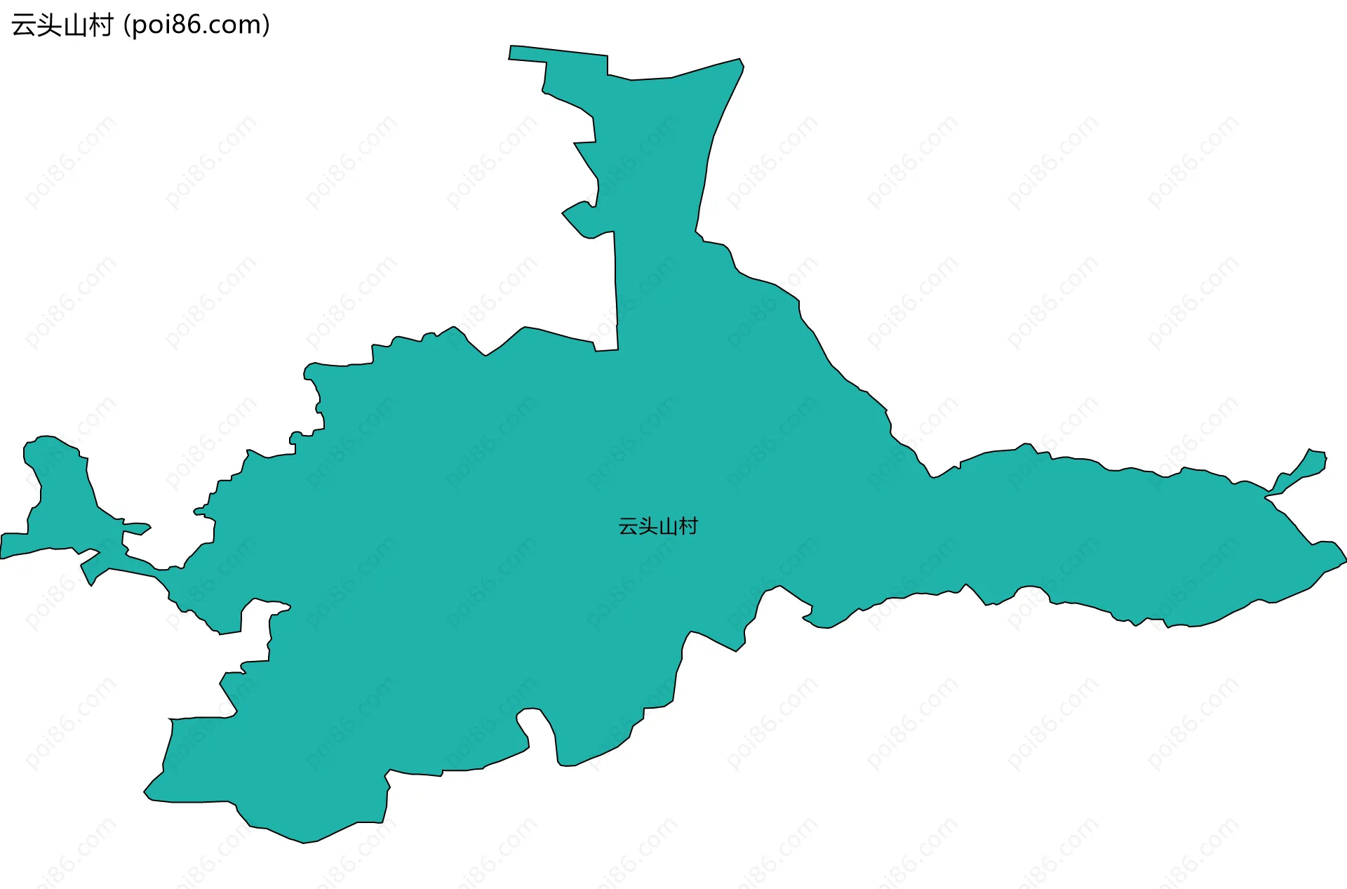 云头山村边界地图