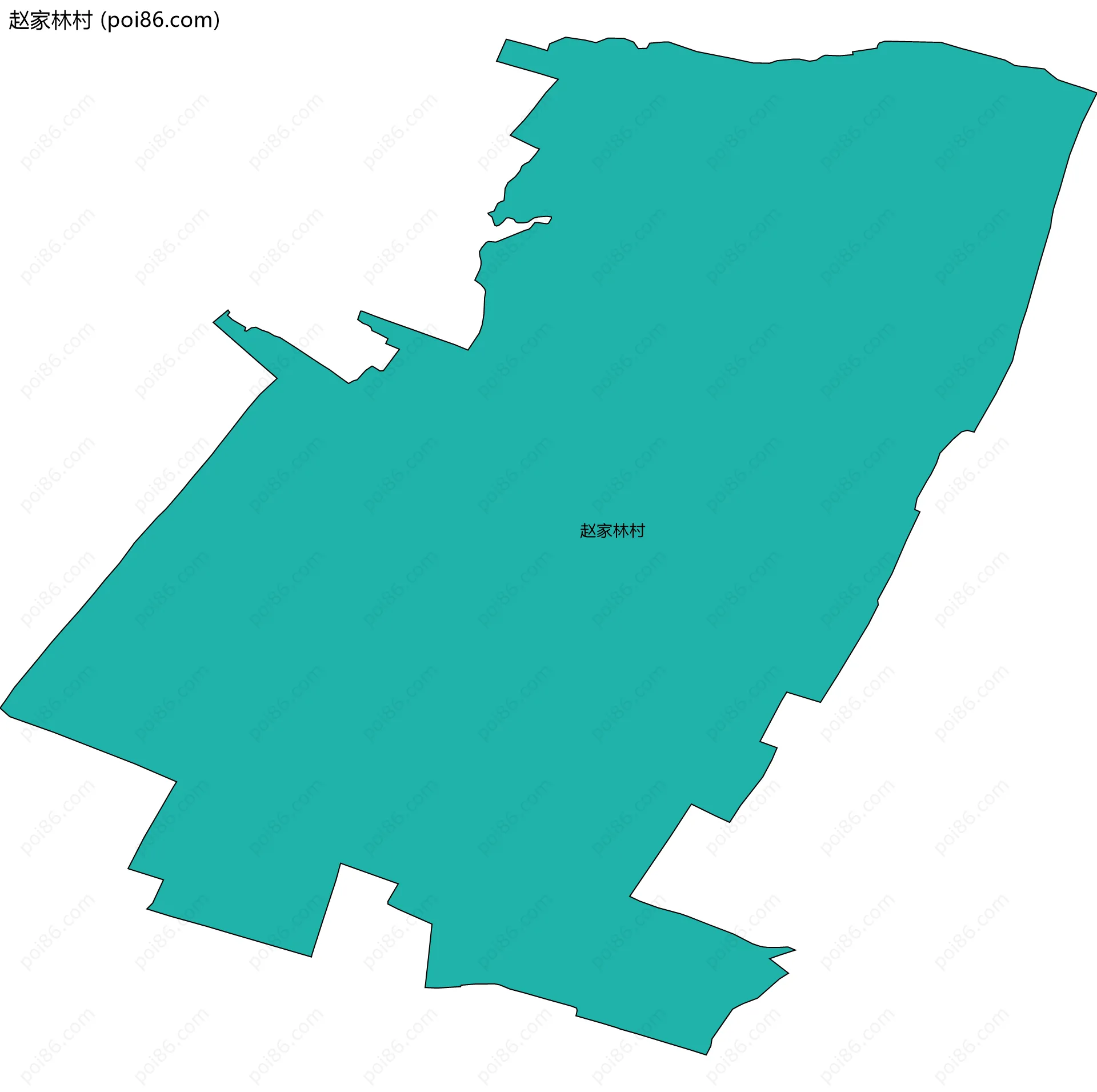 赵家林村边界地图