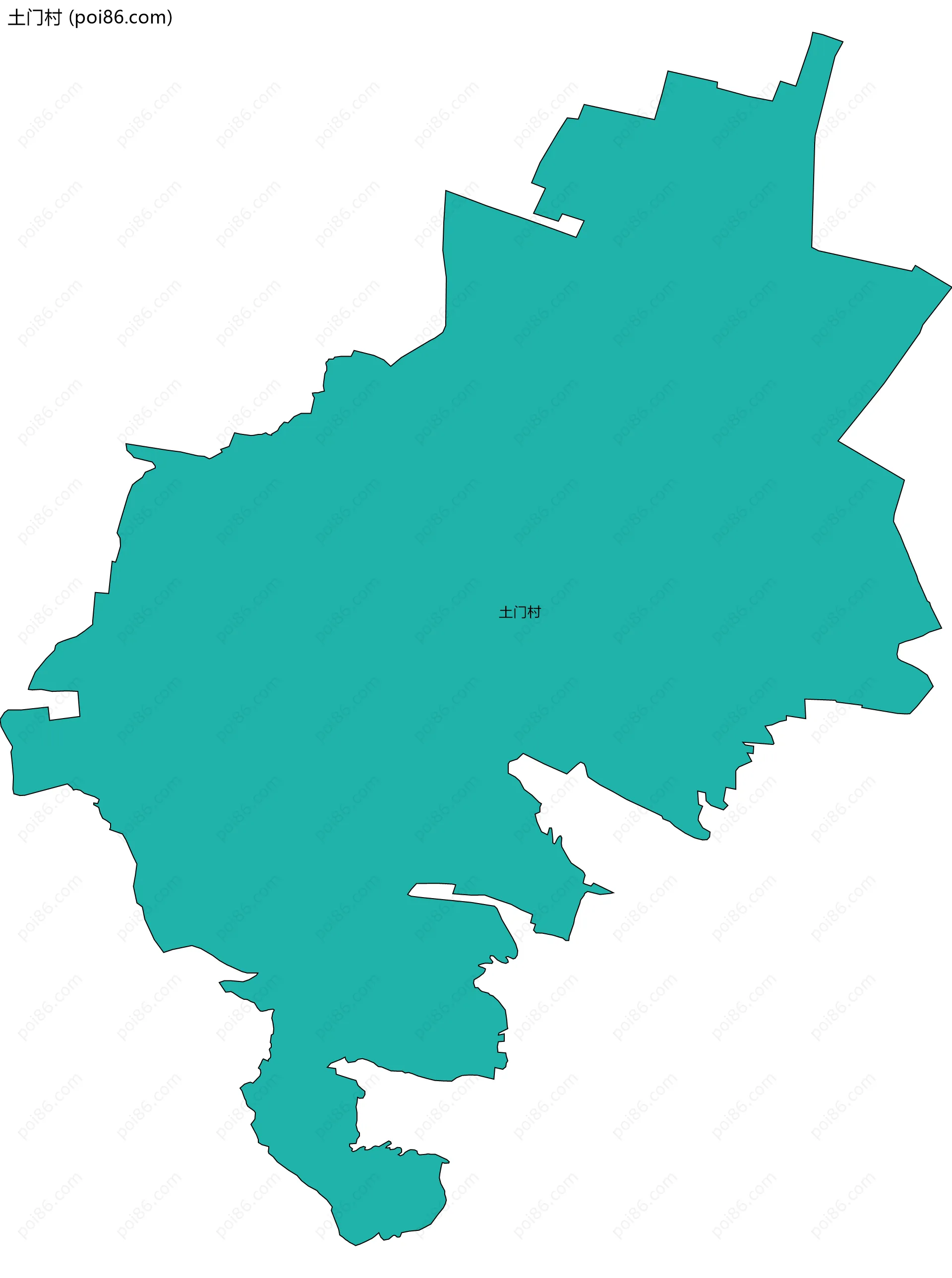 土门村边界地图