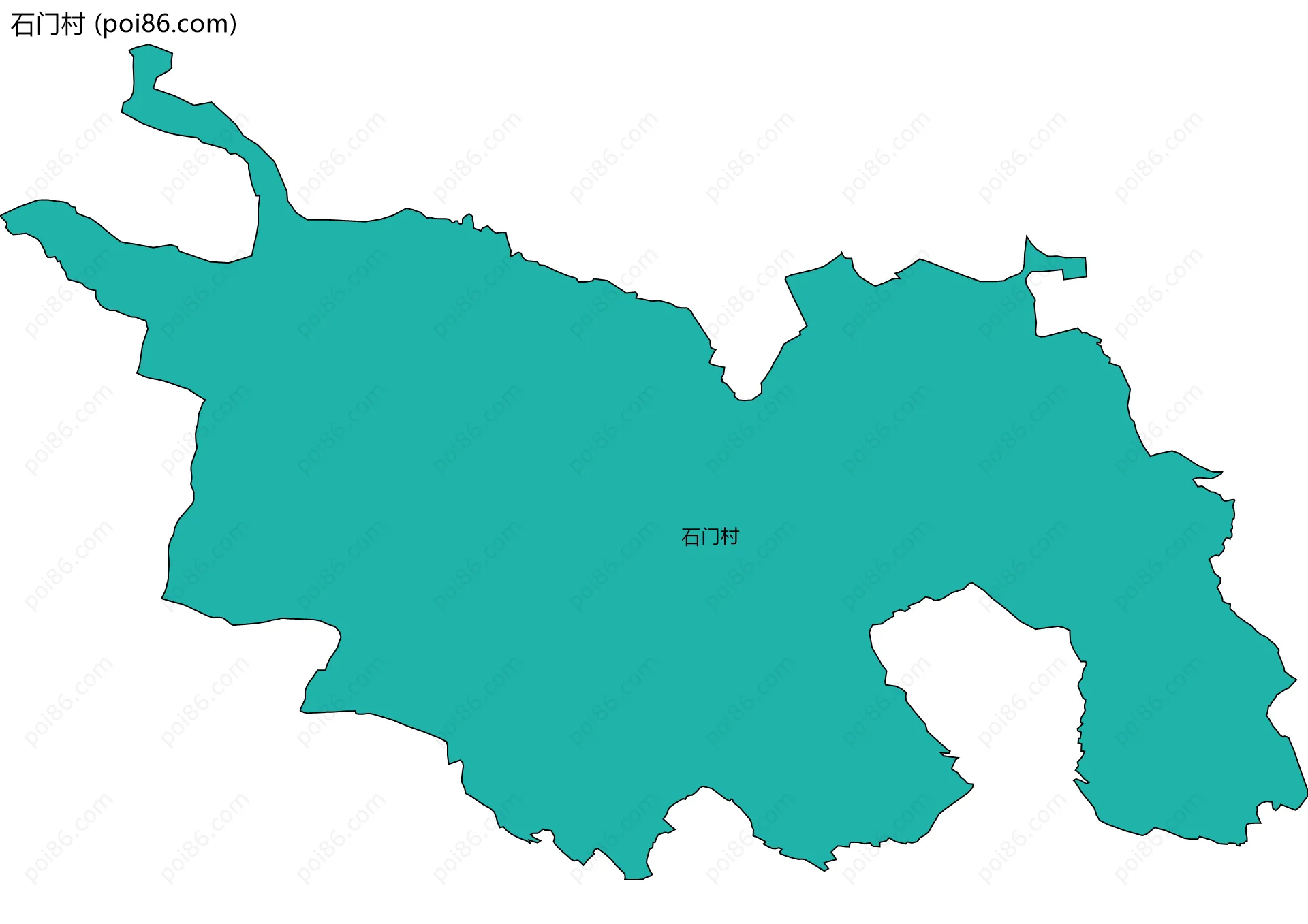 石门村边界地图