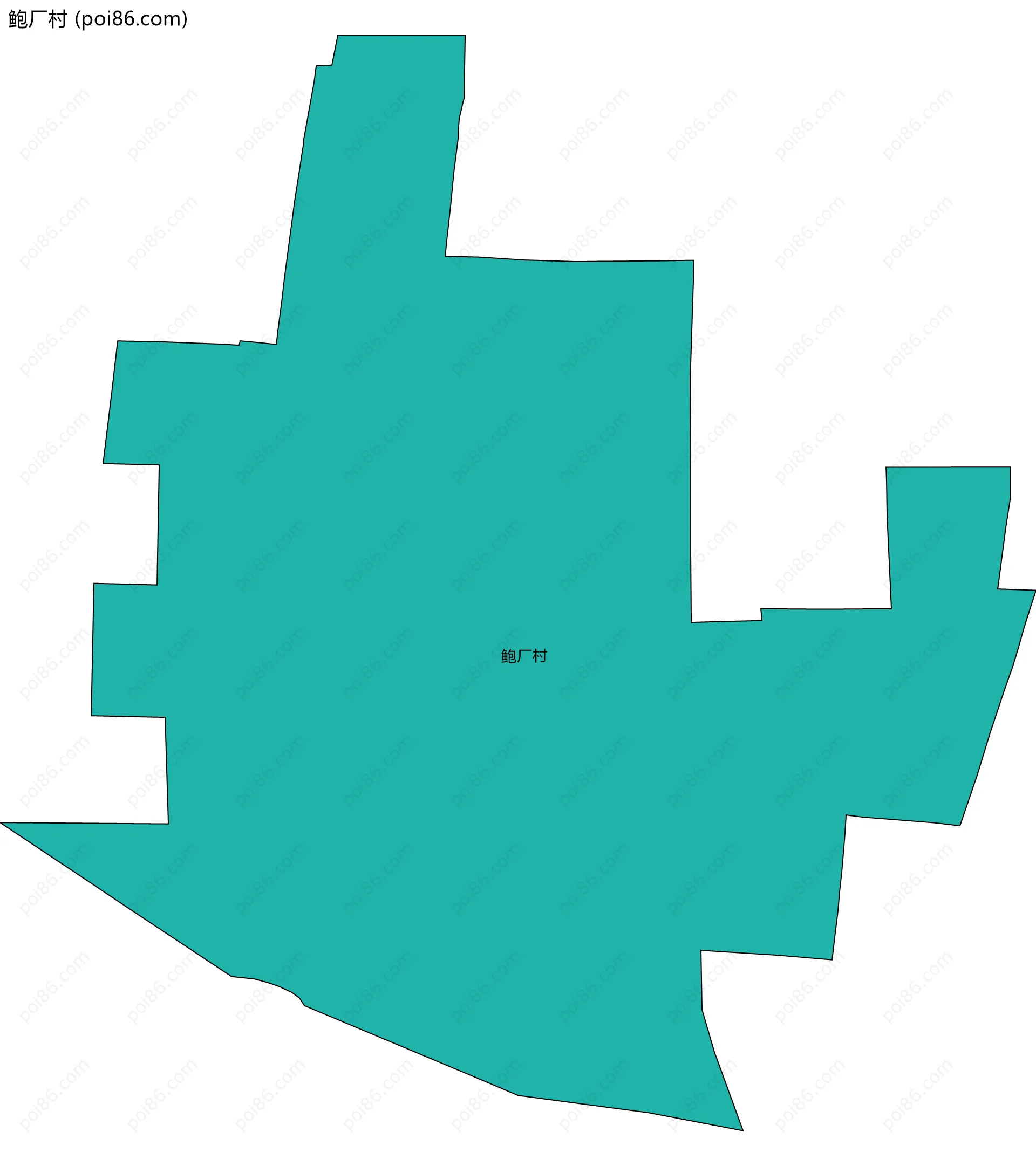 鲍厂村边界地图