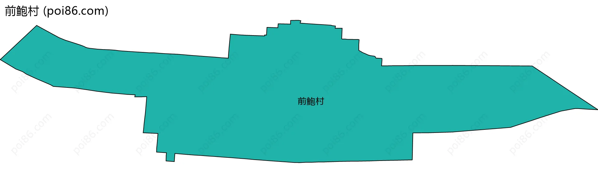 前鲍村边界地图