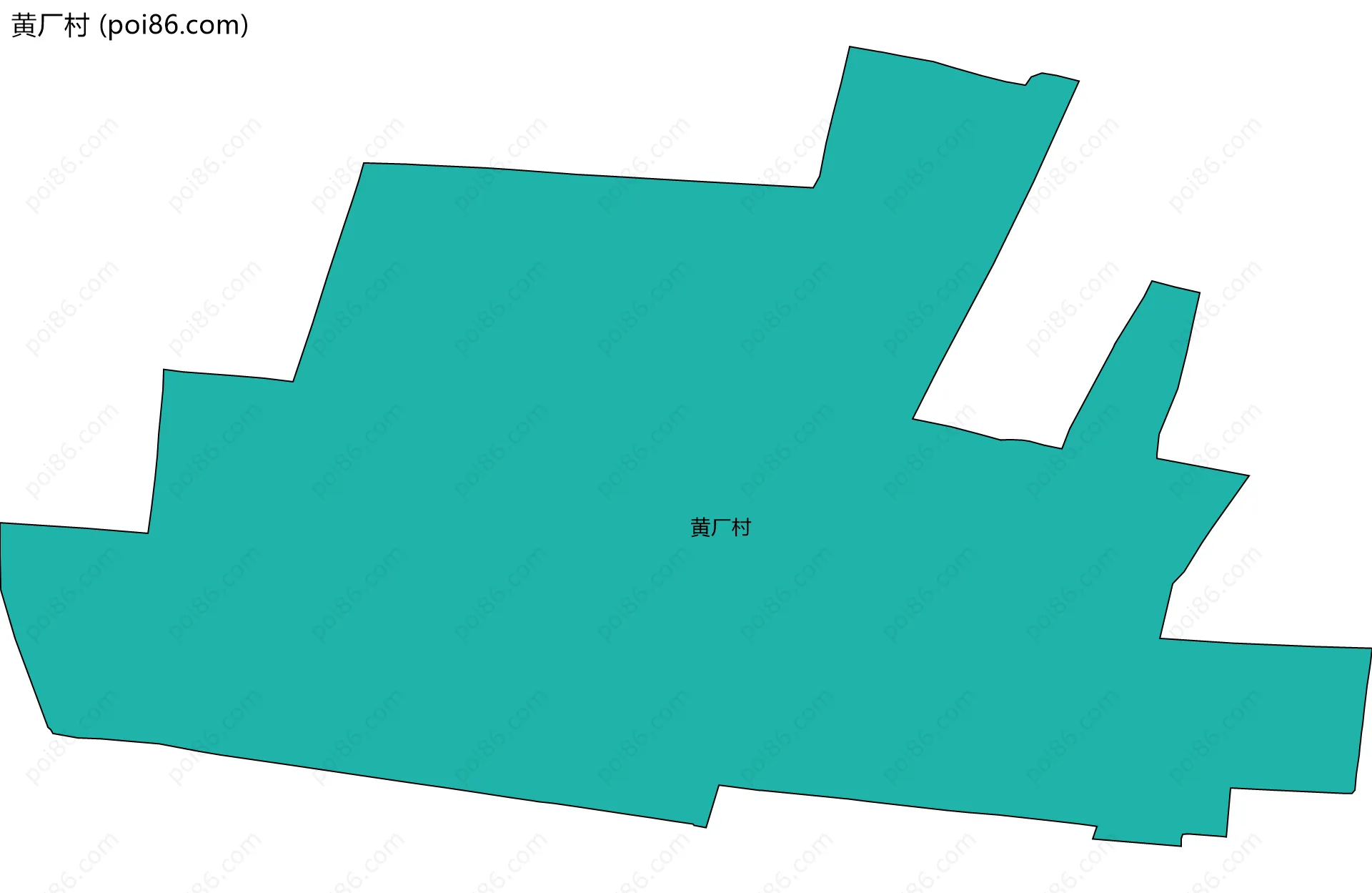 黄厂村边界地图