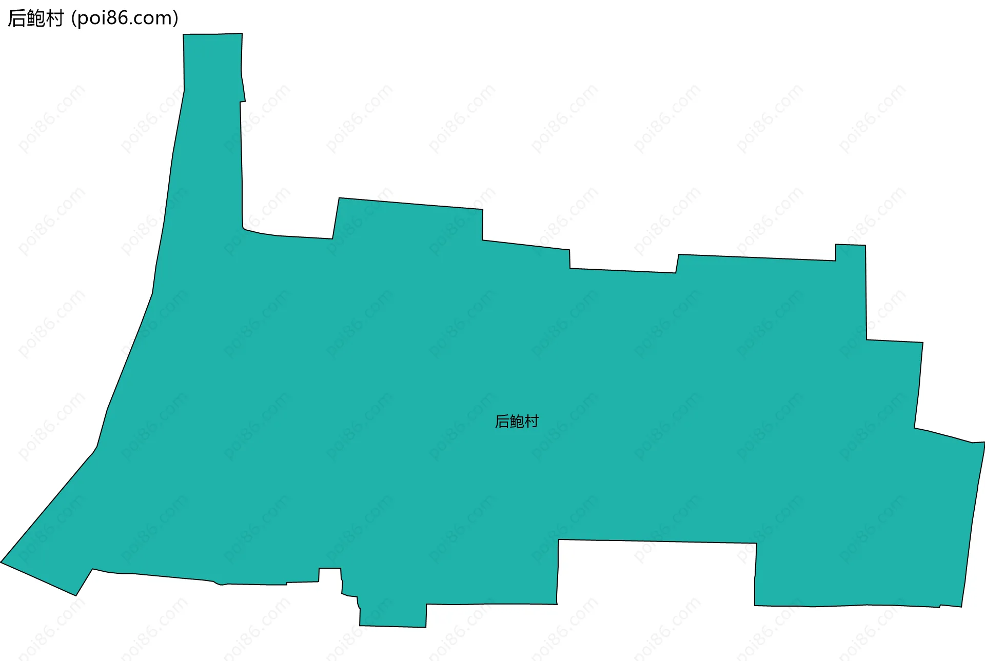 后鲍村边界地图
