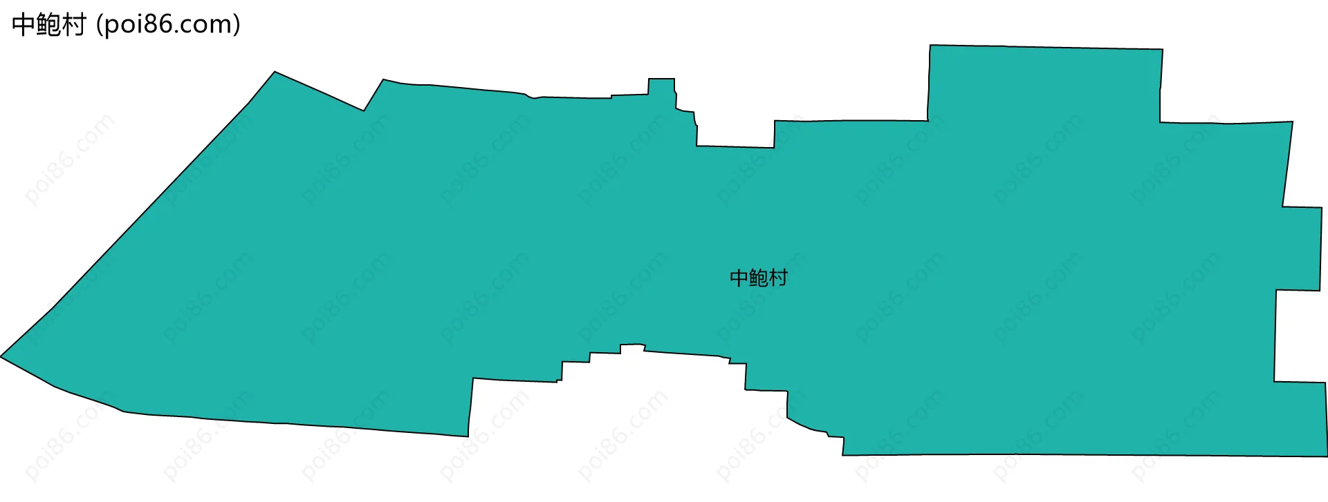 中鲍村边界地图