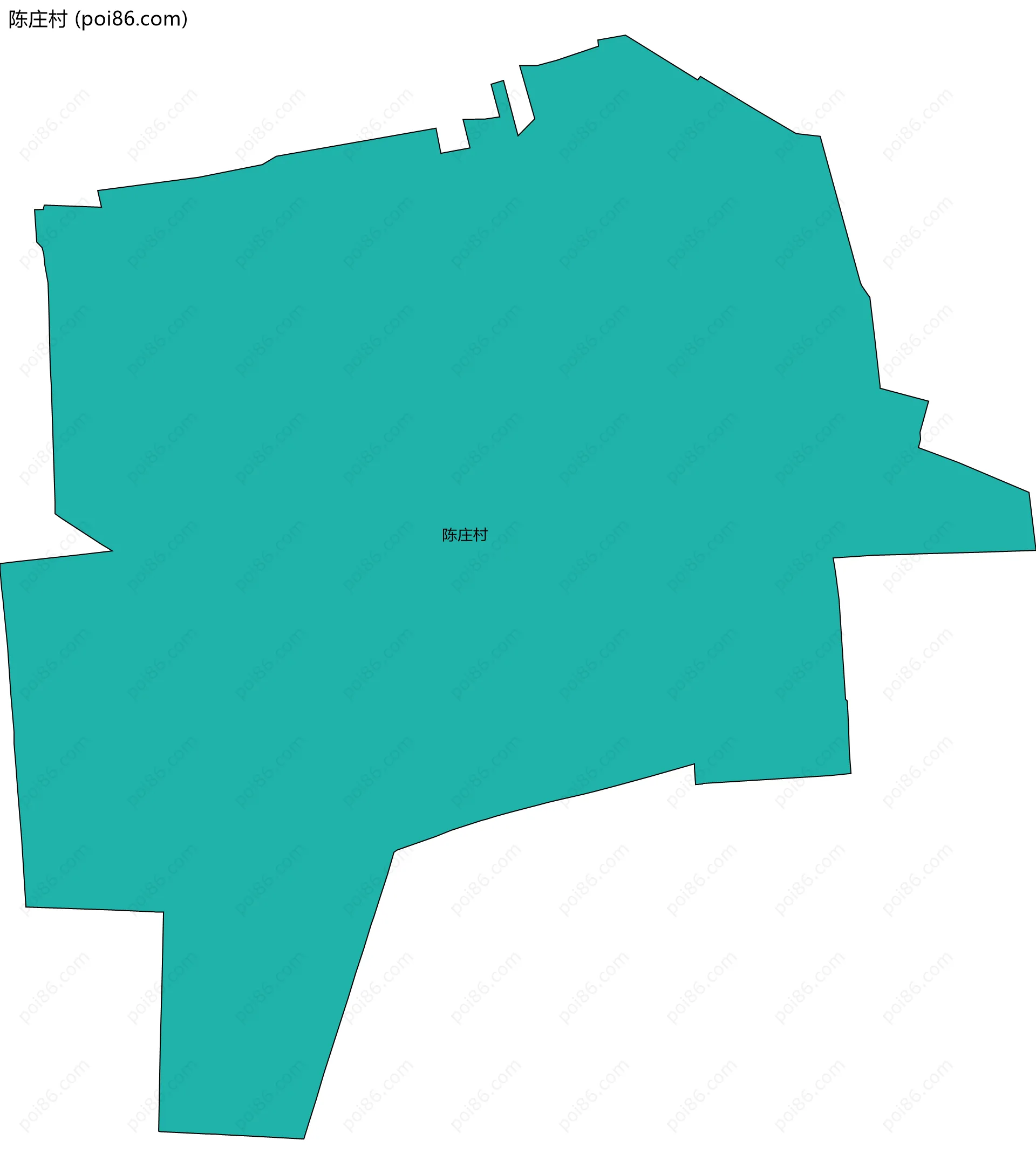 陈庄村边界地图