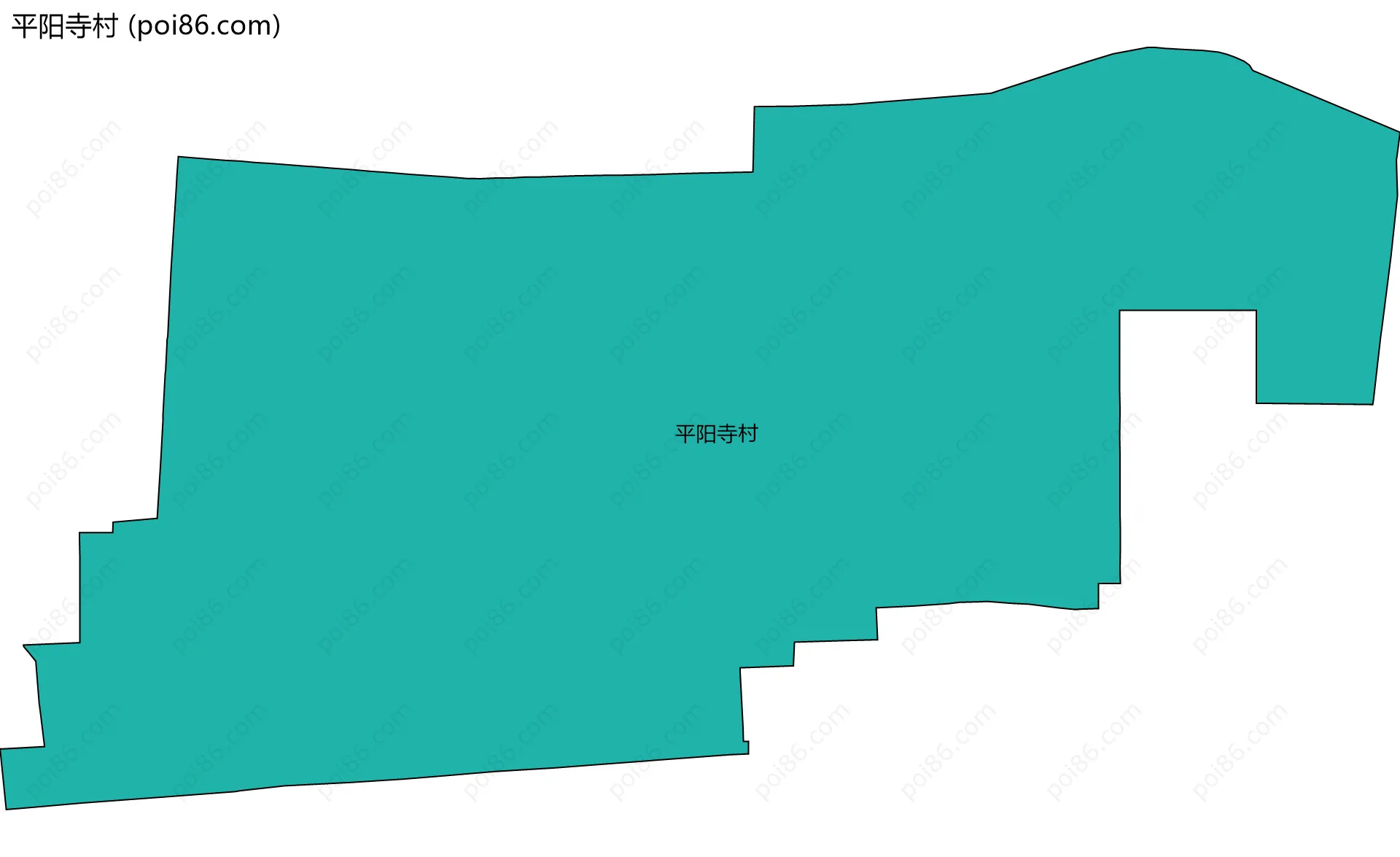 平阳寺村边界地图