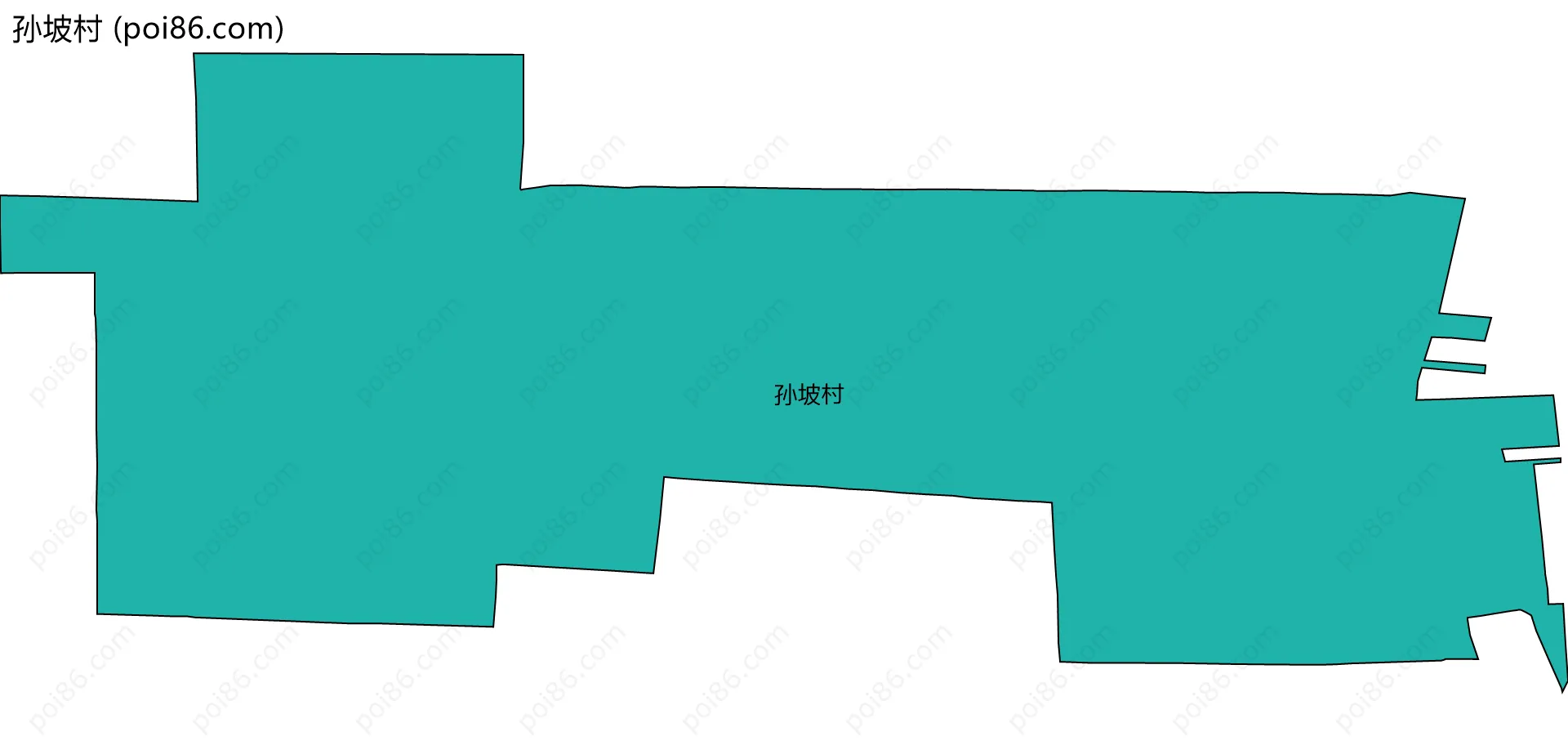 孙坡村边界地图