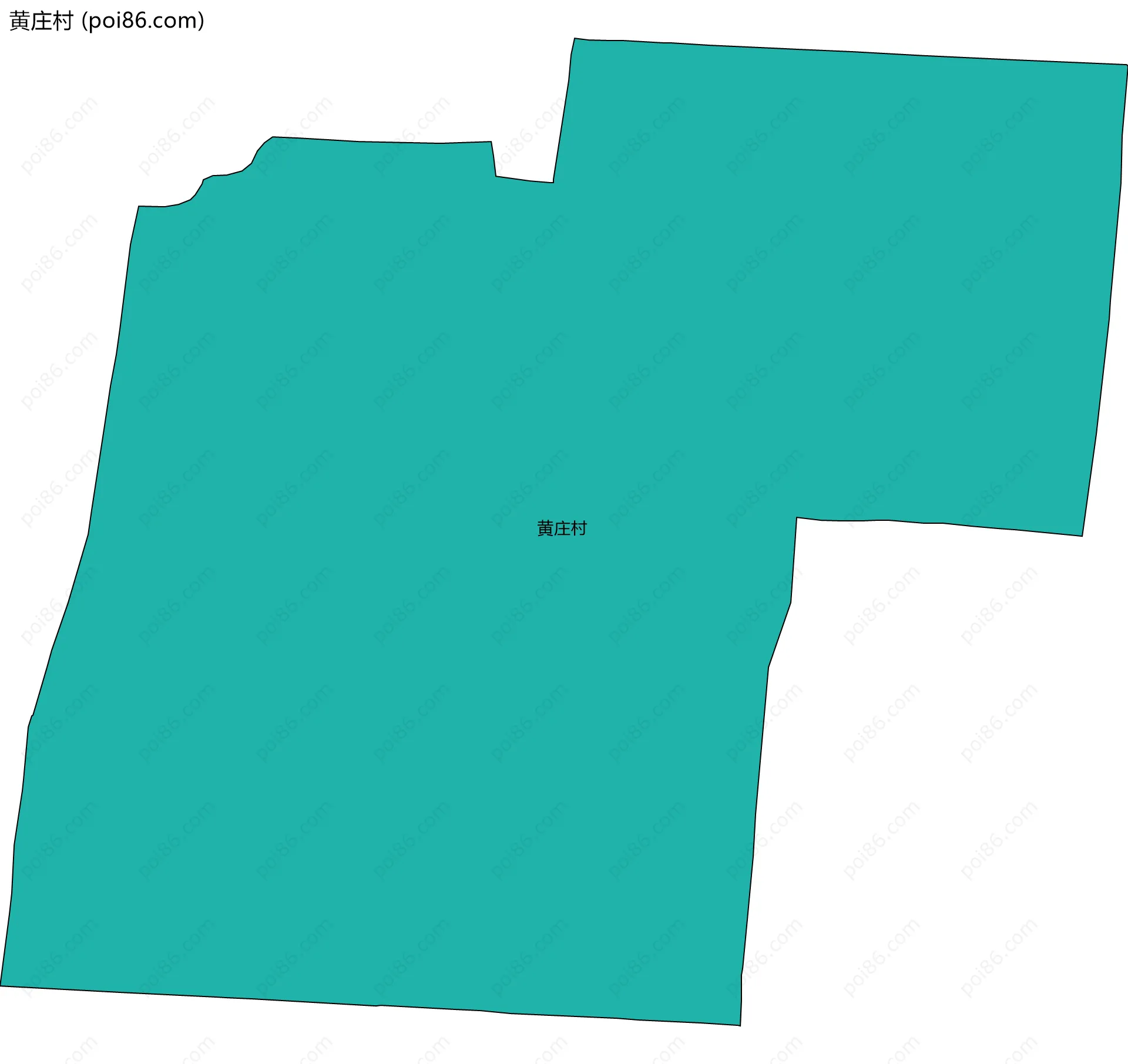 黄庄村边界地图