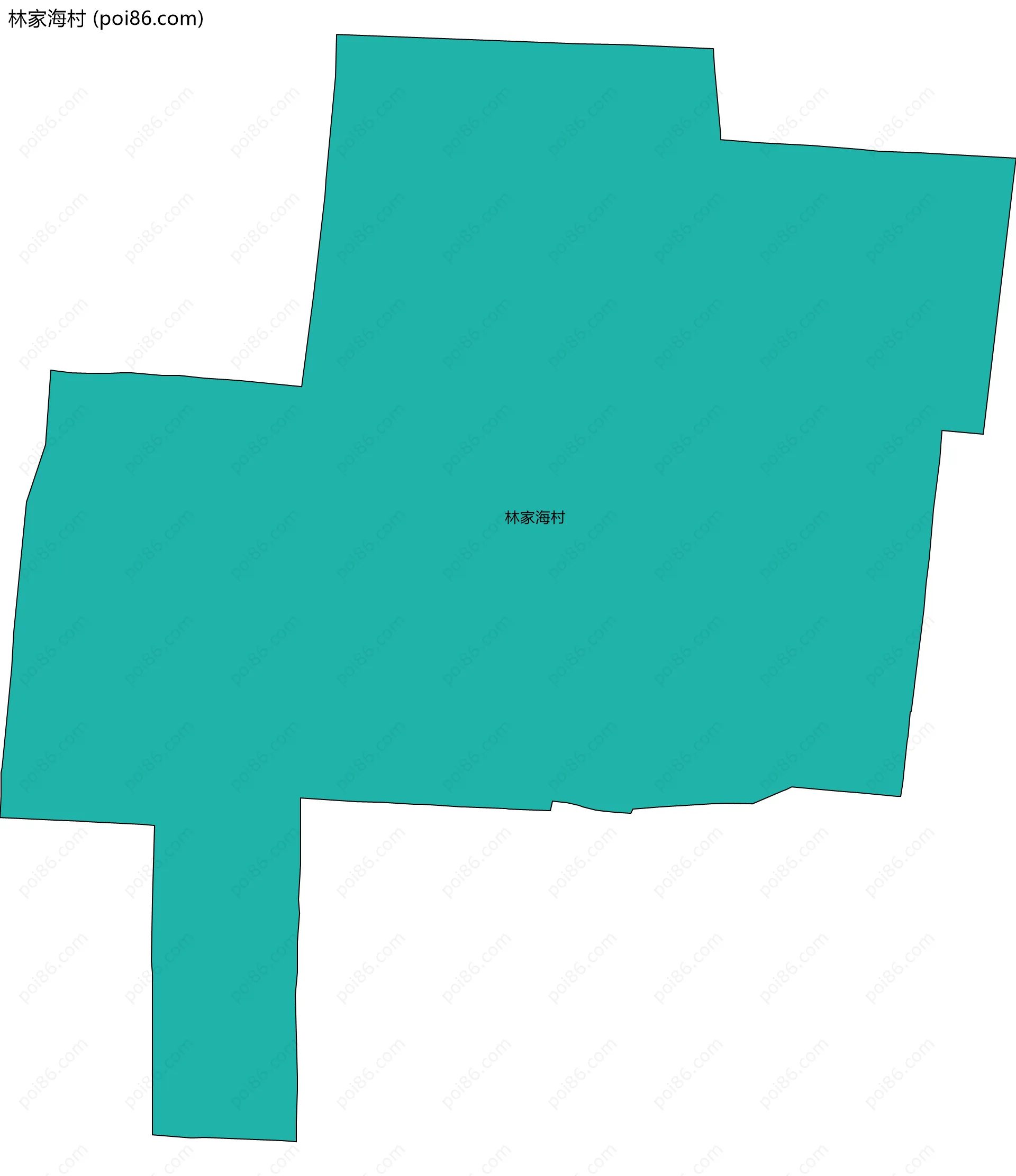 林家海村边界地图