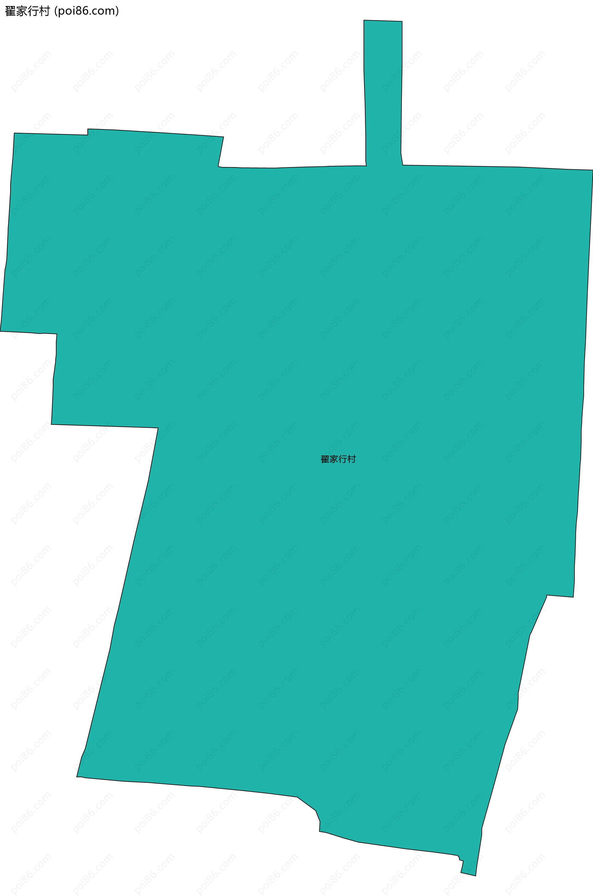 翟家行村边界地图