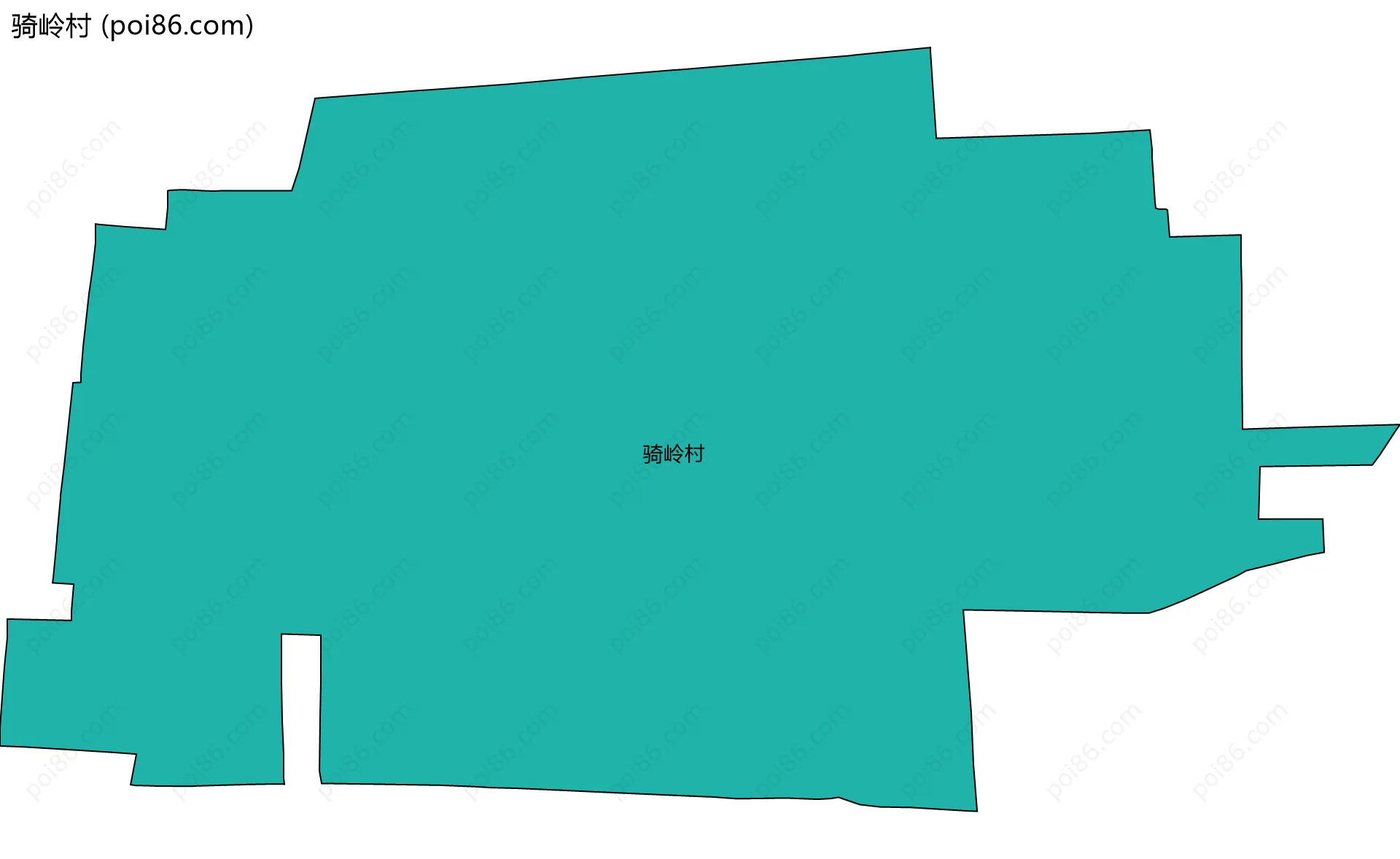 骑岭村边界地图
