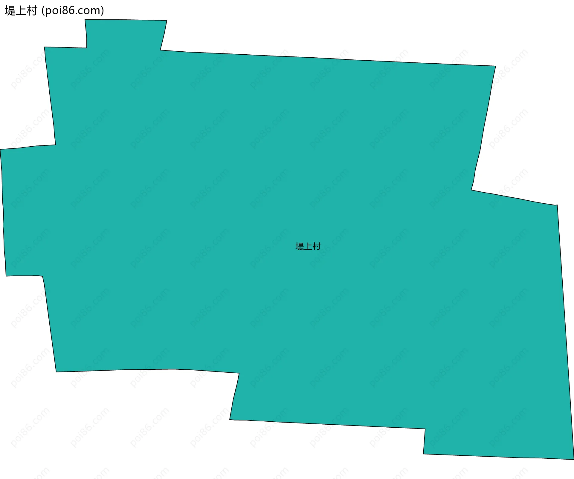 堤上村边界地图
