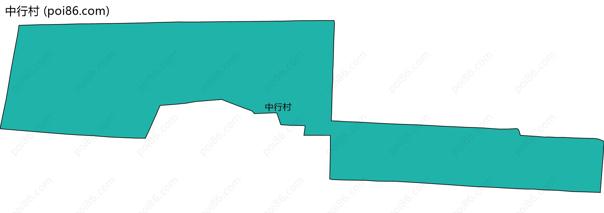 中行村边界地图