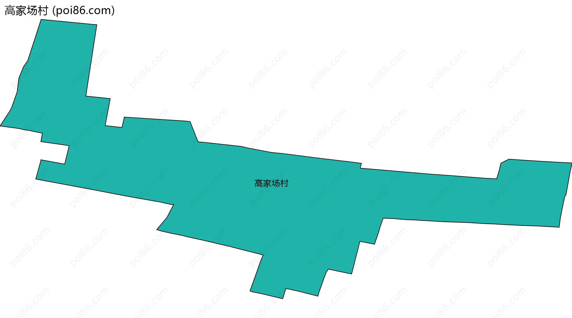 高家场村边界地图