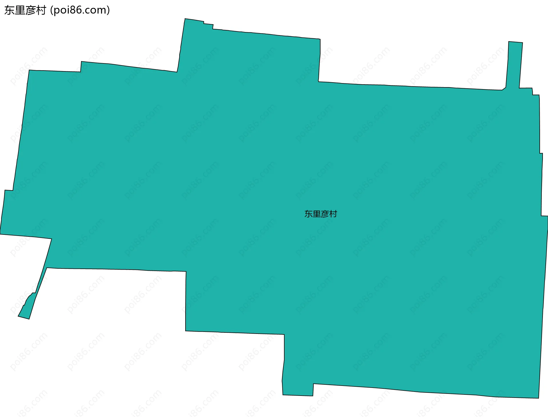 东里彦村边界地图