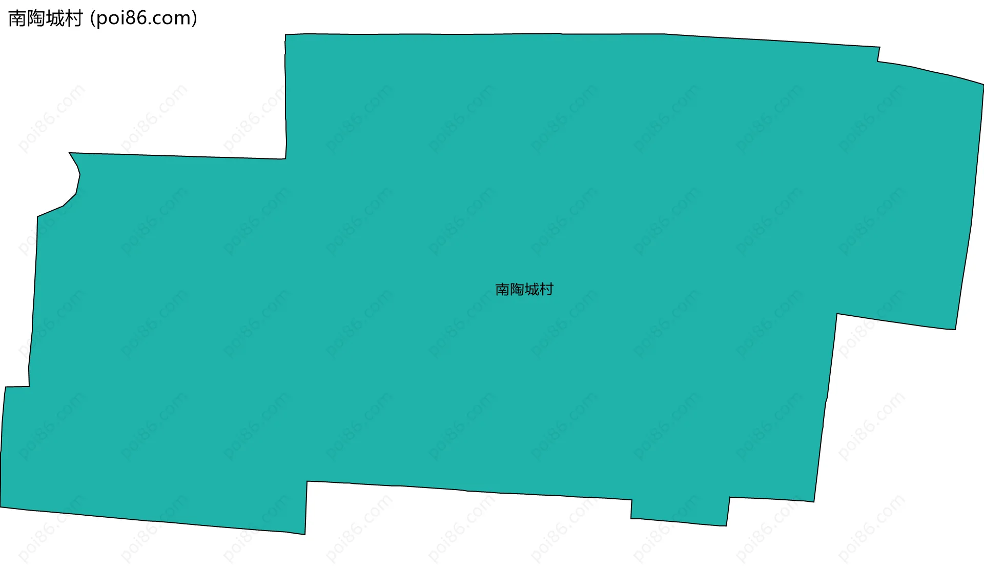 南陶城村边界地图