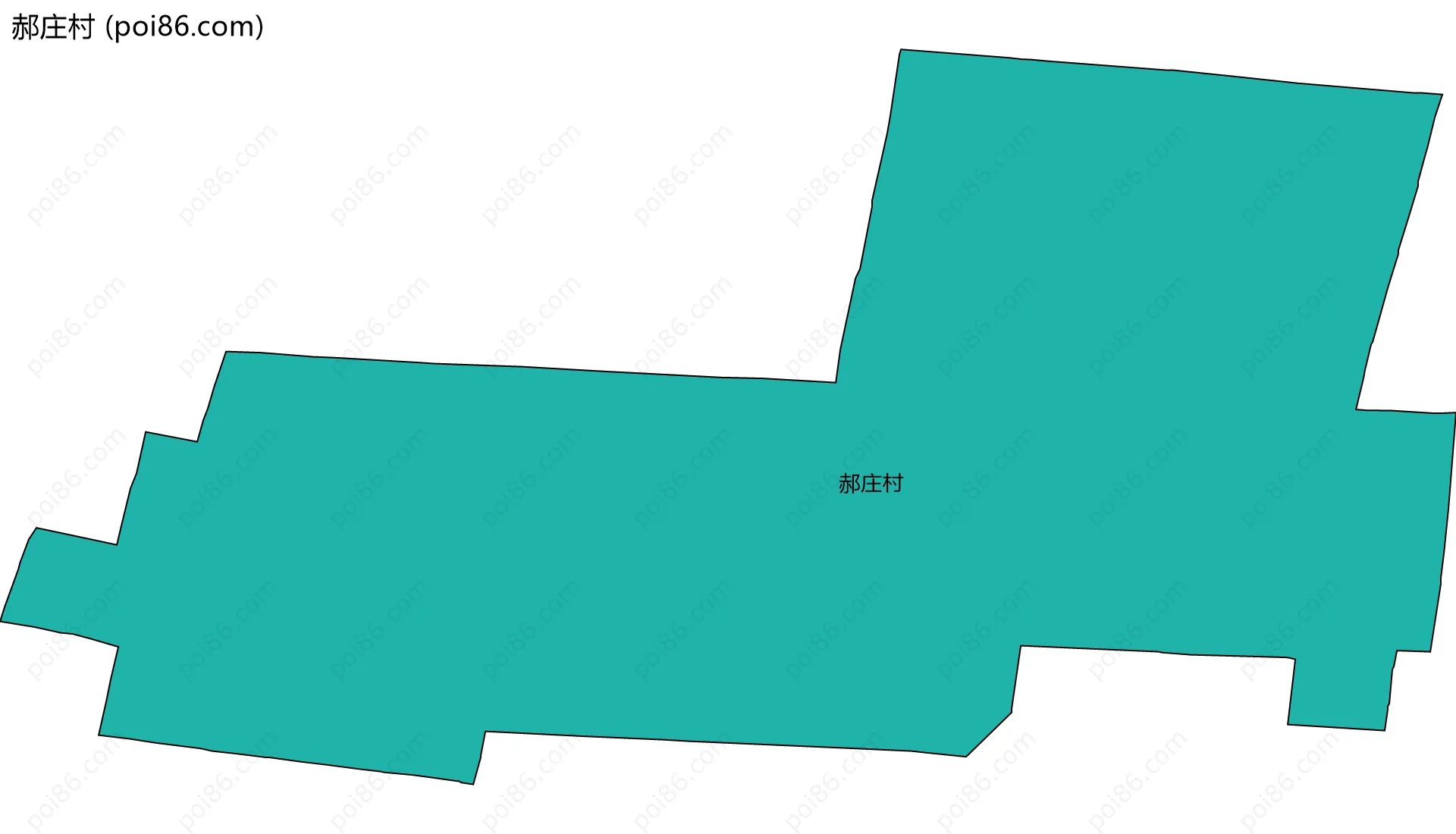 郝庄村边界地图