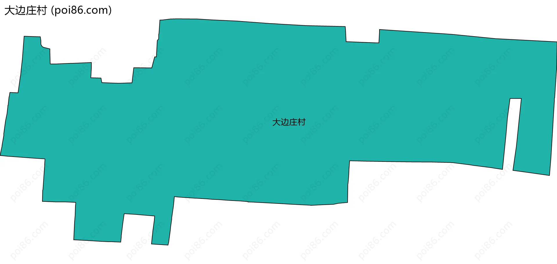大边庄村边界地图