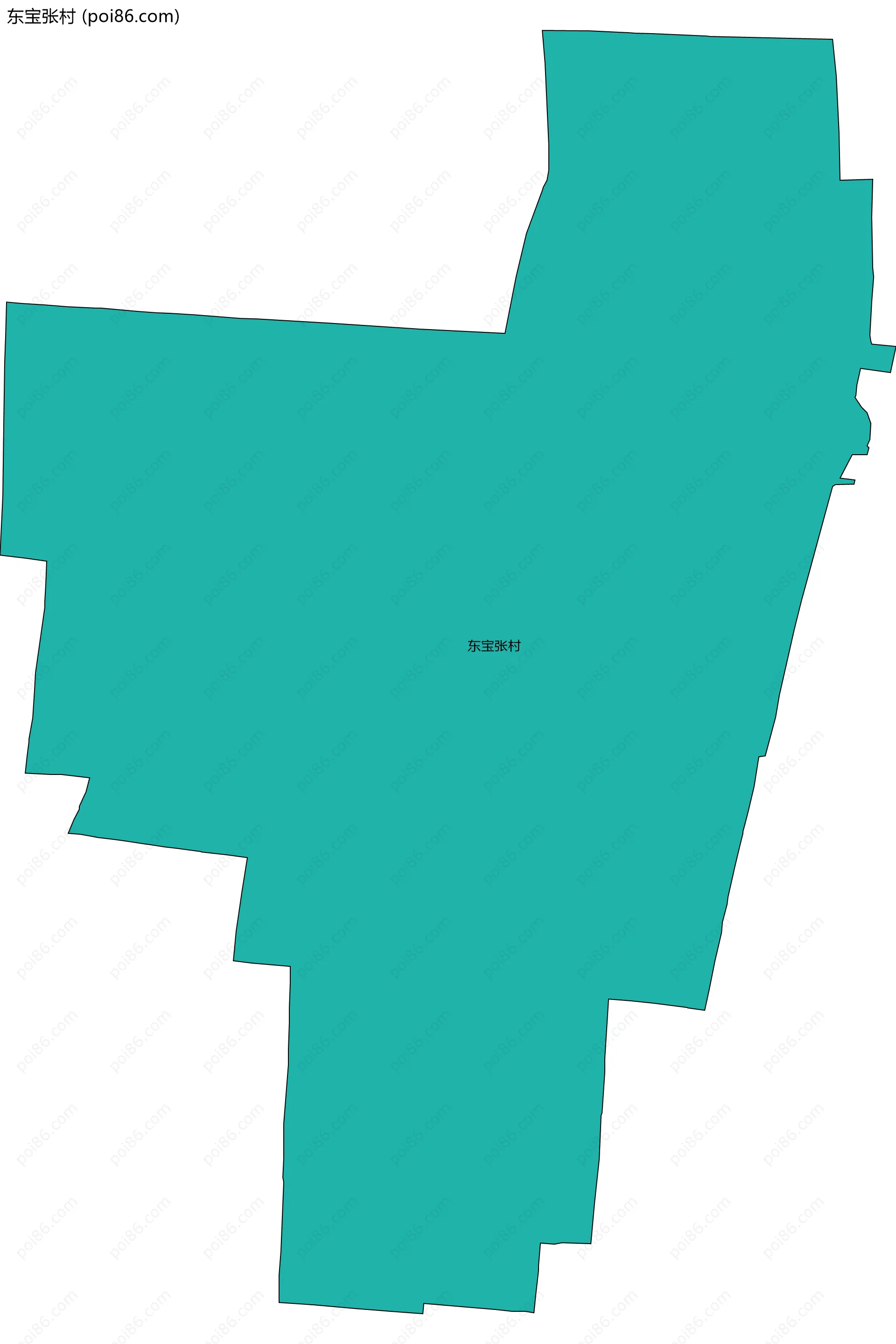 东宝张村边界地图