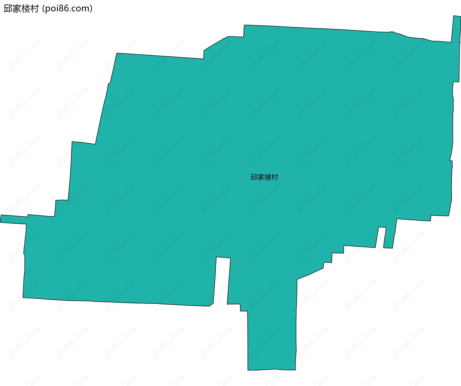 邱家楼村边界地图