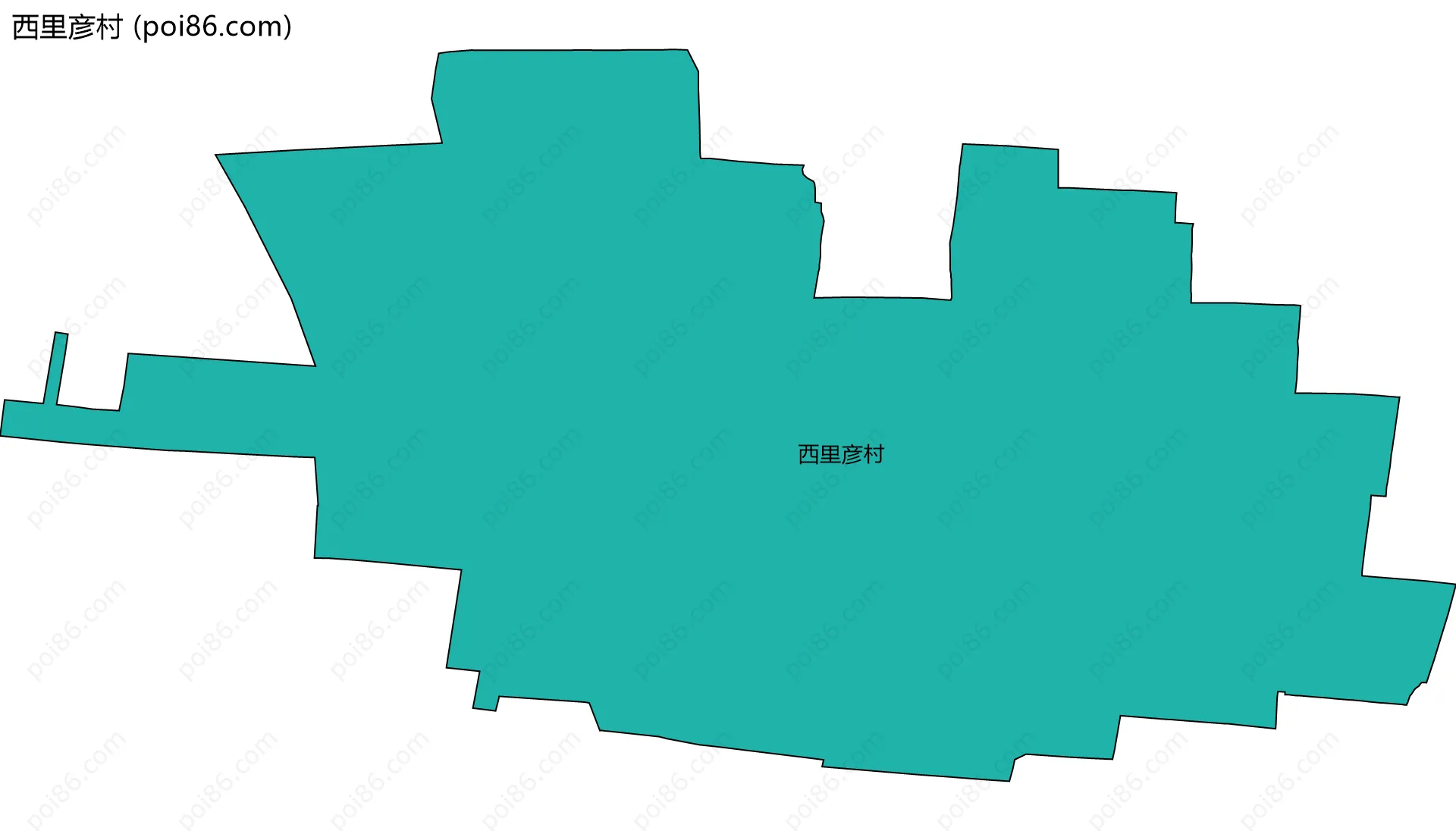 西里彦村边界地图