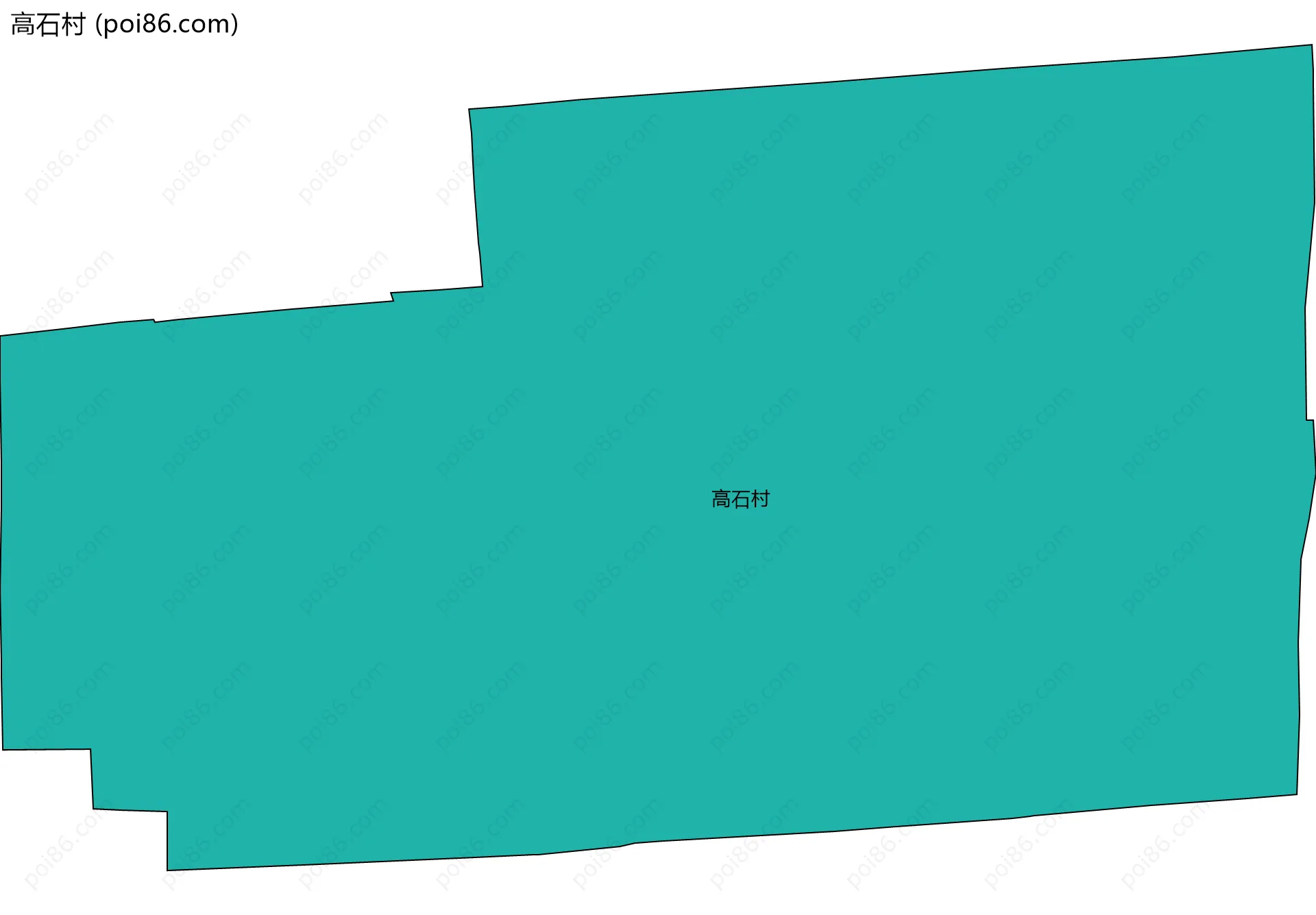 高石村边界地图