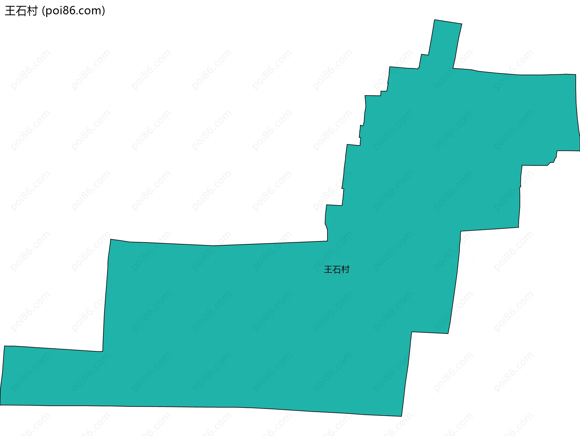 王石村边界地图