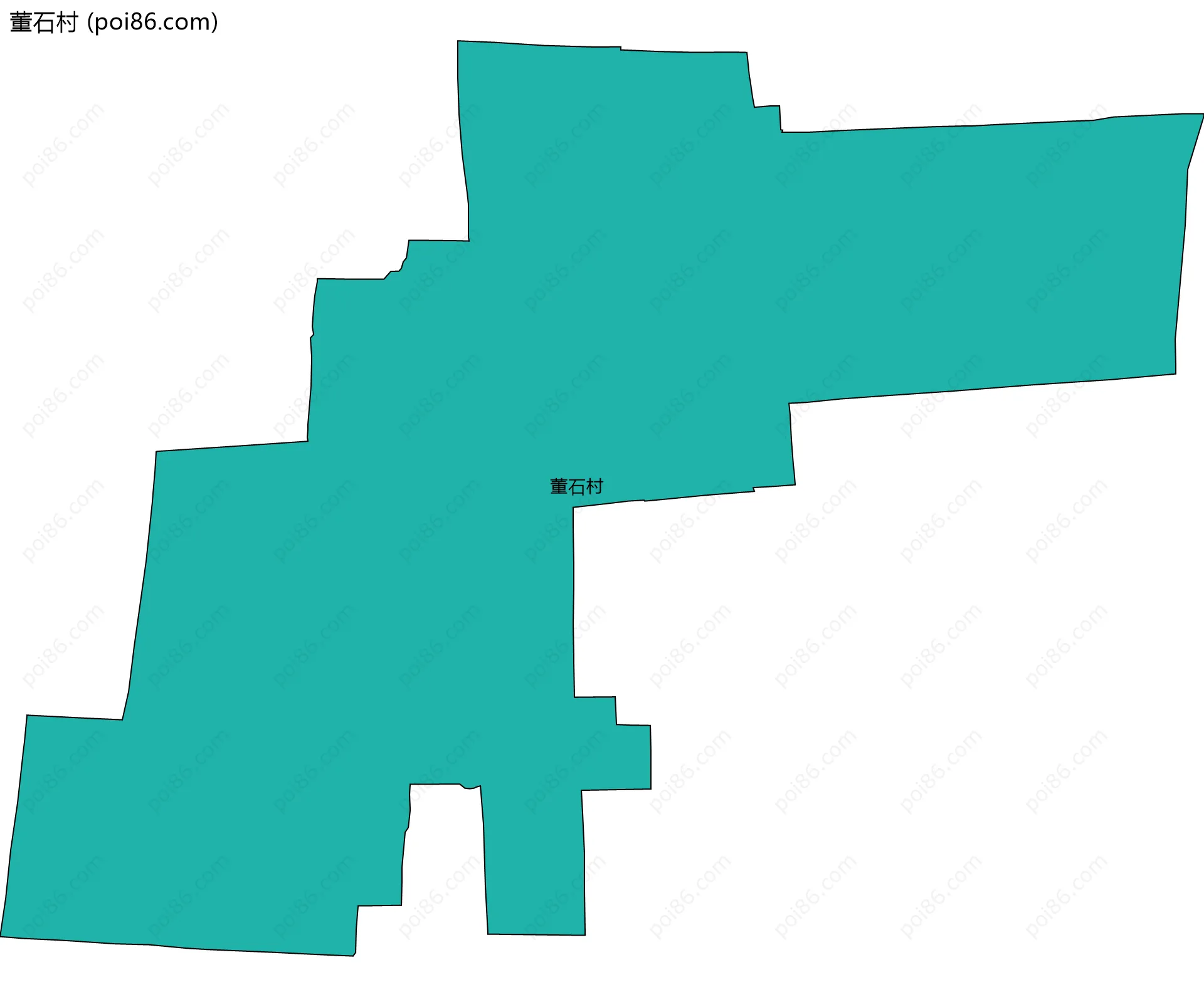 董石村边界地图