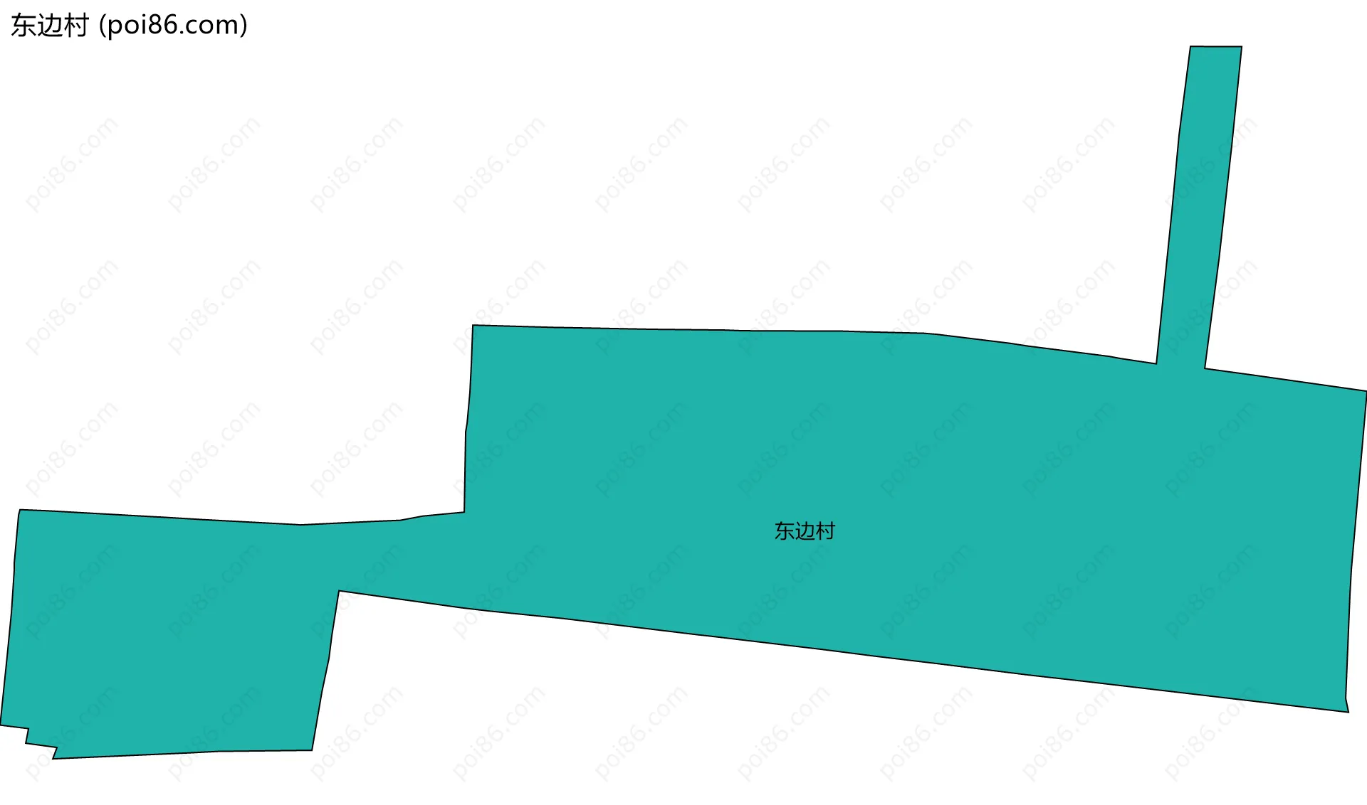 东边村边界地图
