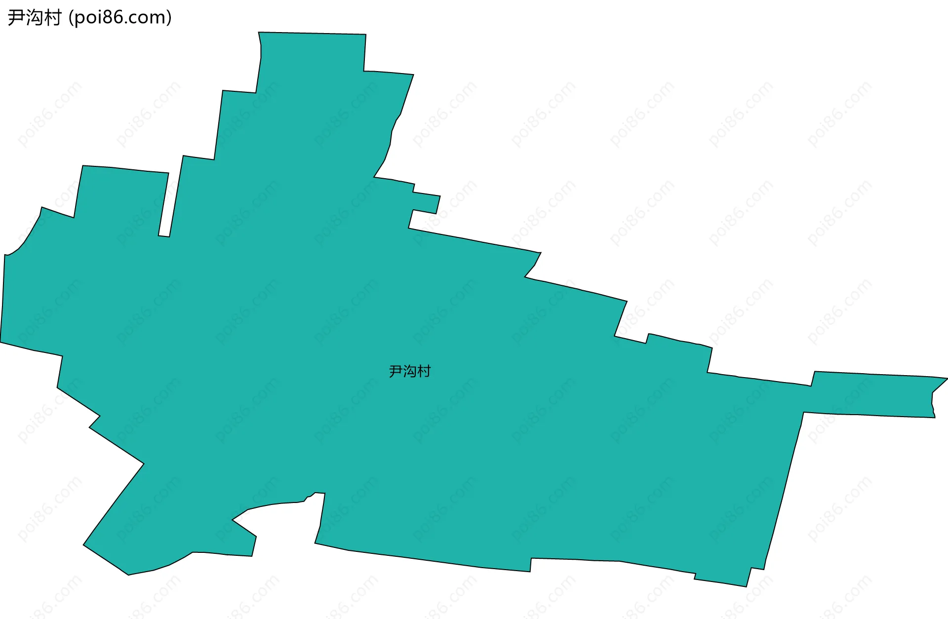 尹沟村边界地图