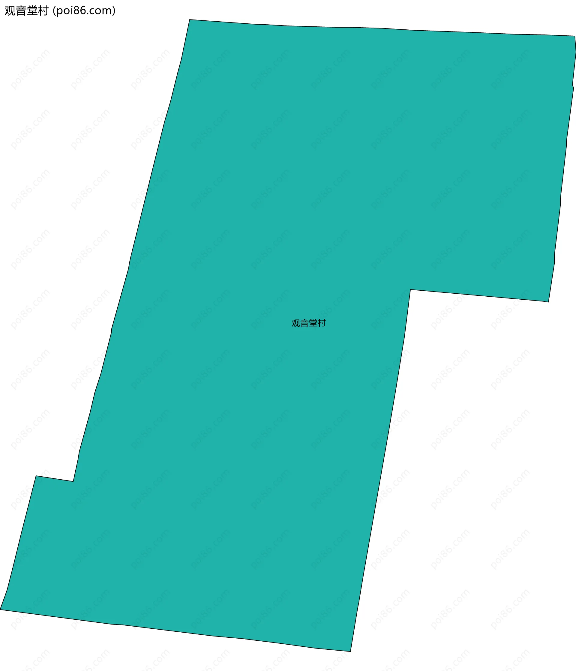 观音堂村边界地图