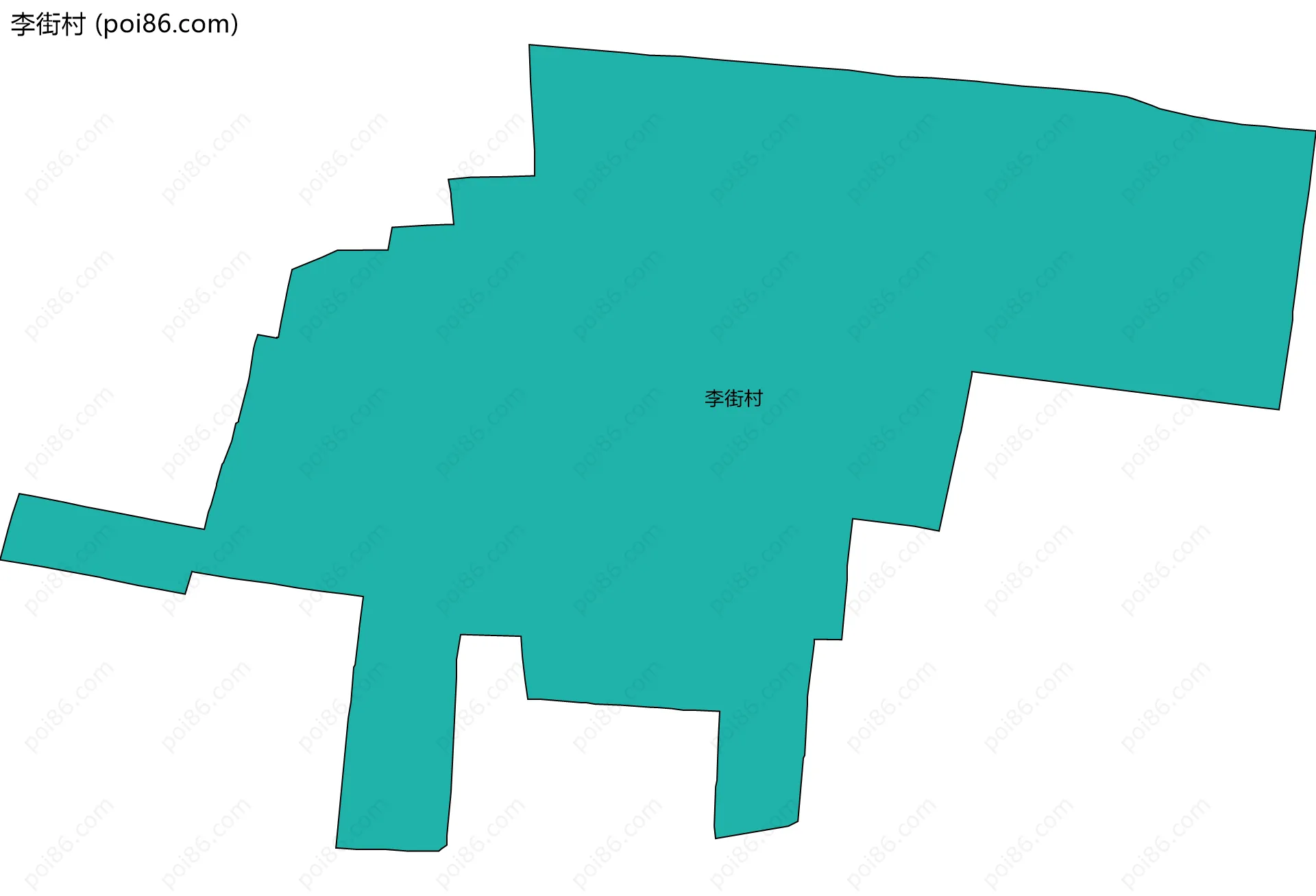 李街村边界地图