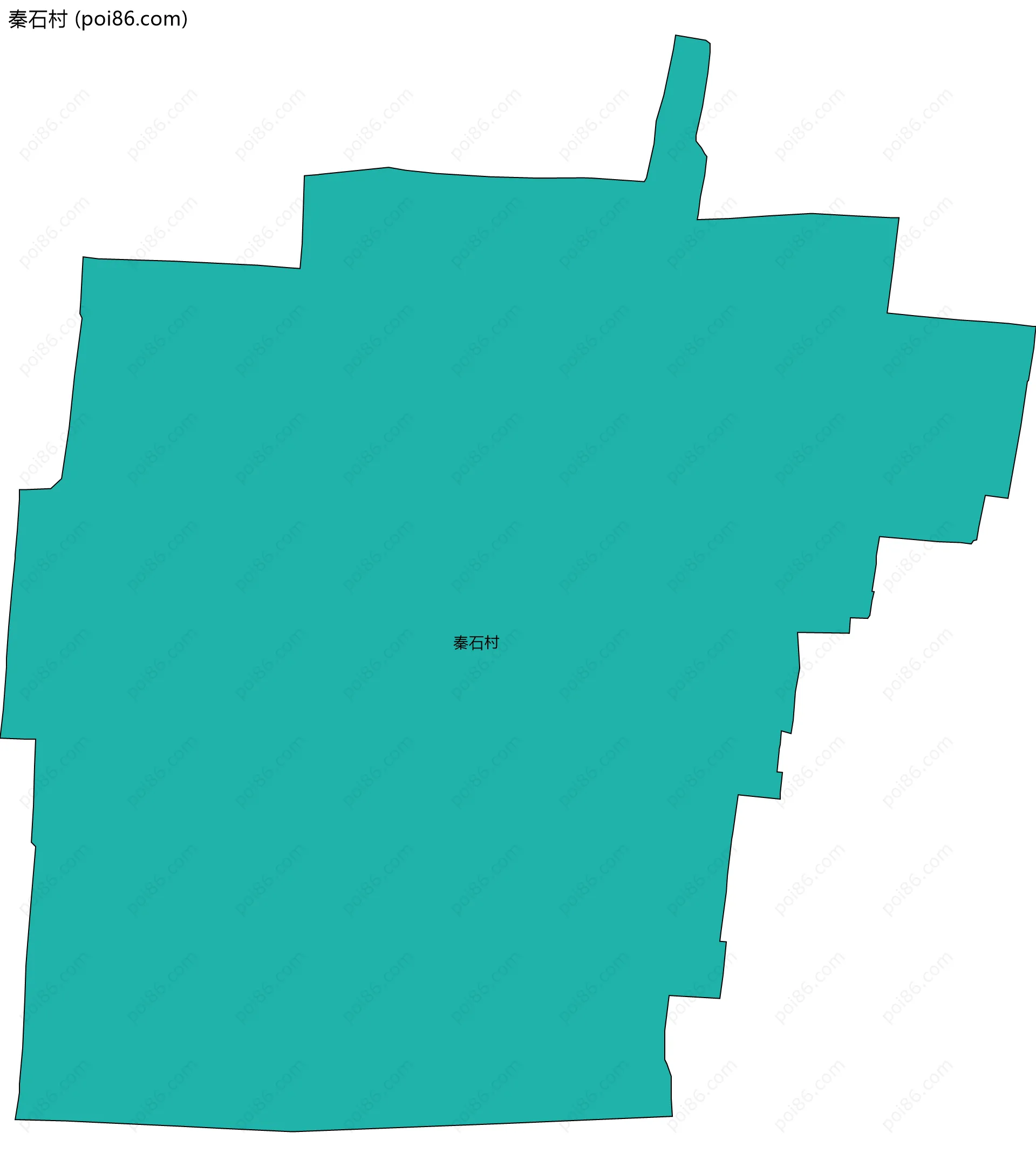 秦石村边界地图