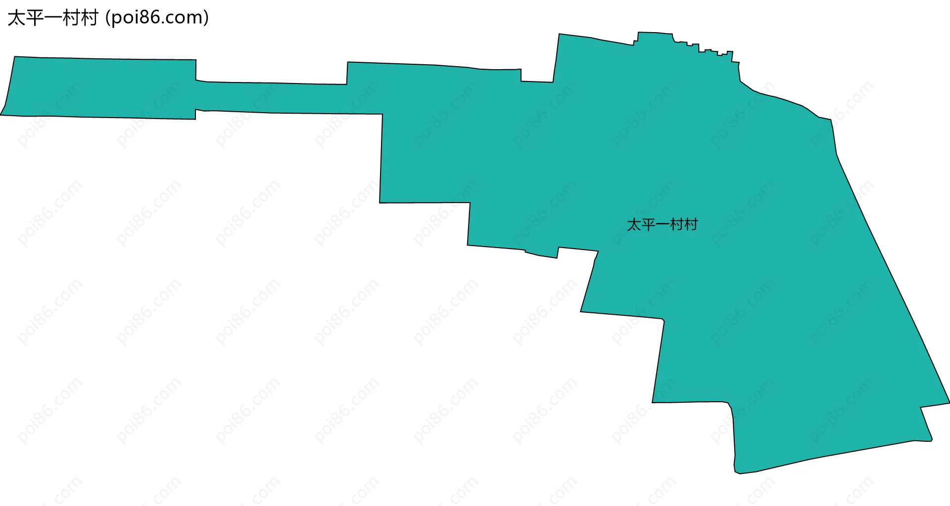 太平一村村边界地图