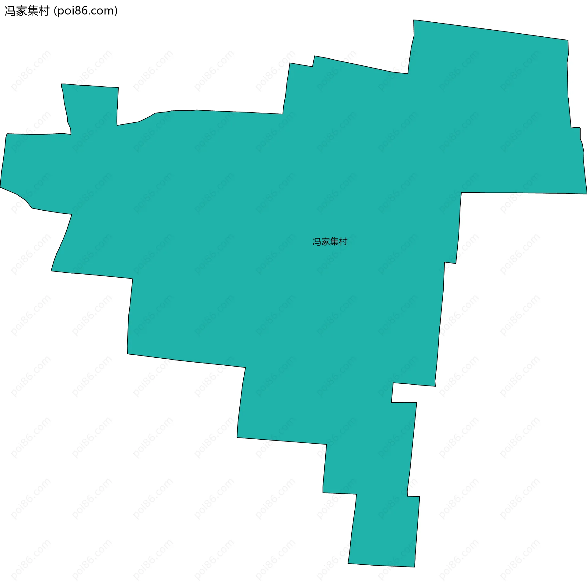 冯家集村边界地图