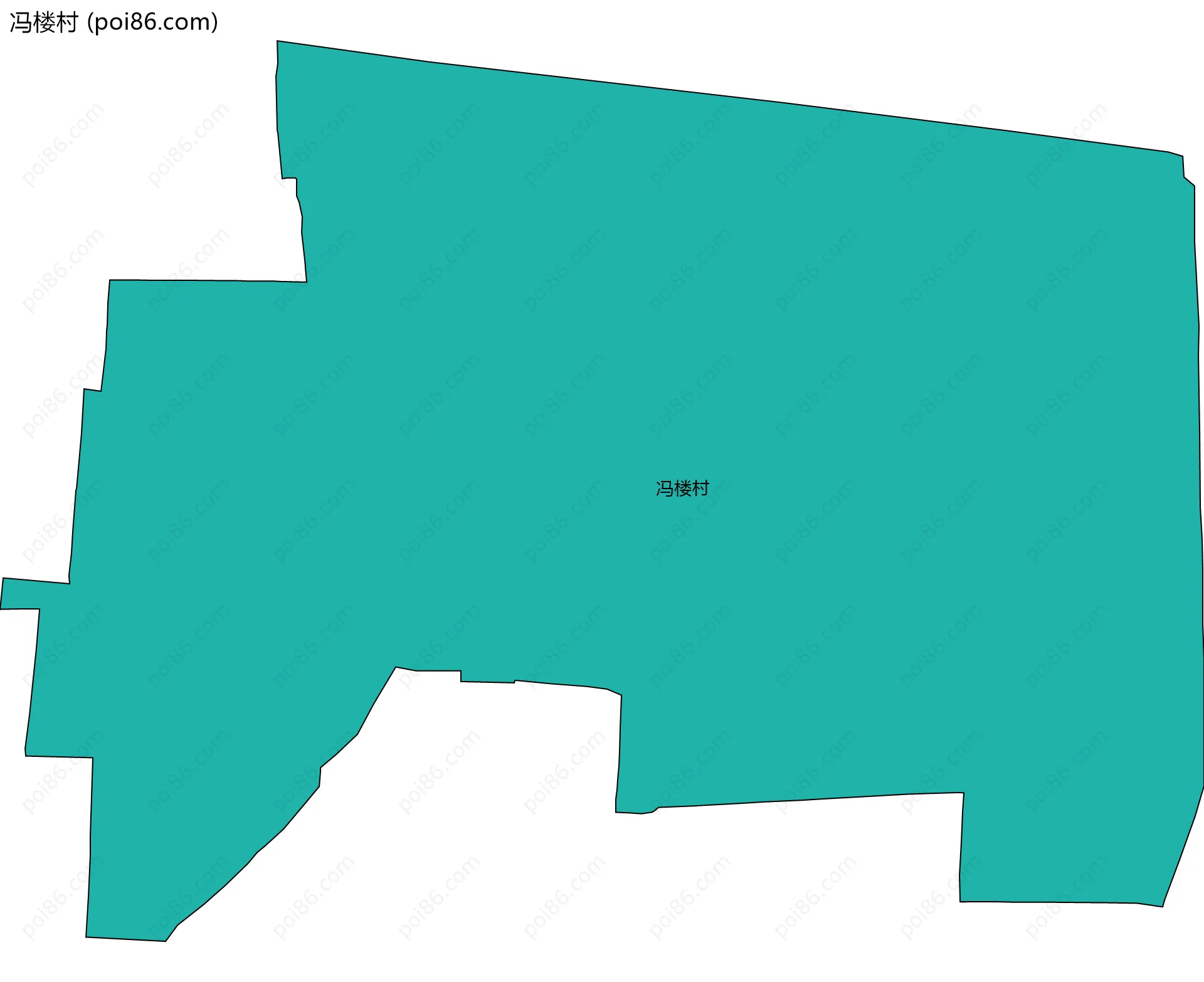 冯楼村边界地图