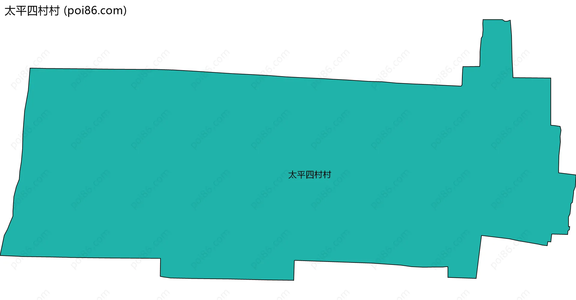 太平四村村边界地图