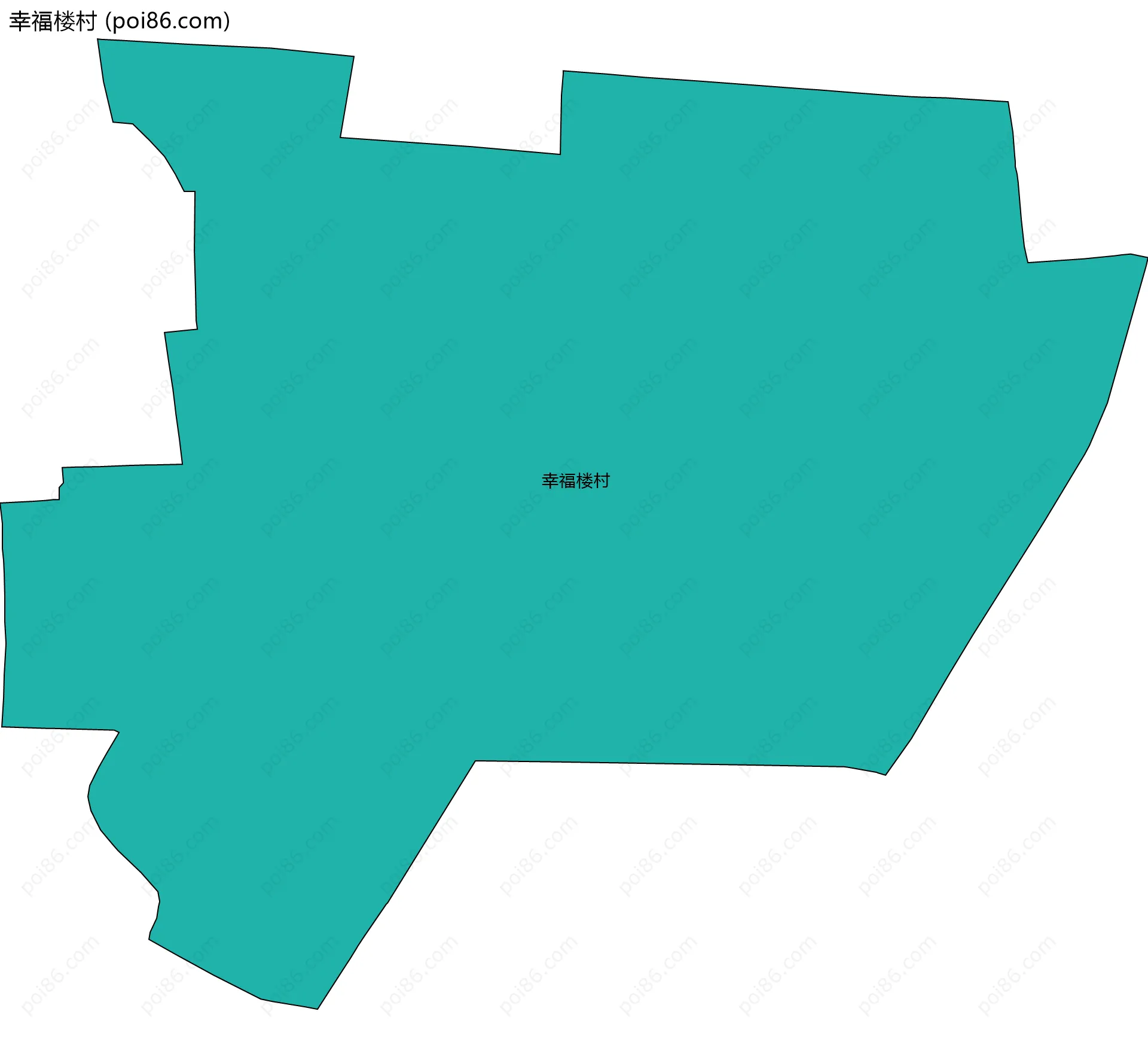 幸福楼村边界地图
