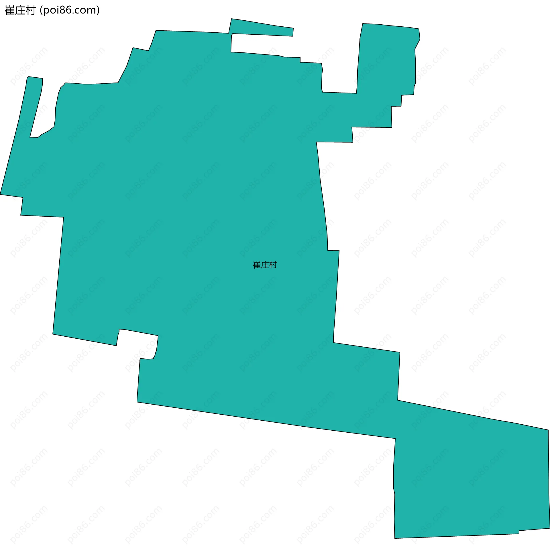 崔庄村边界地图
