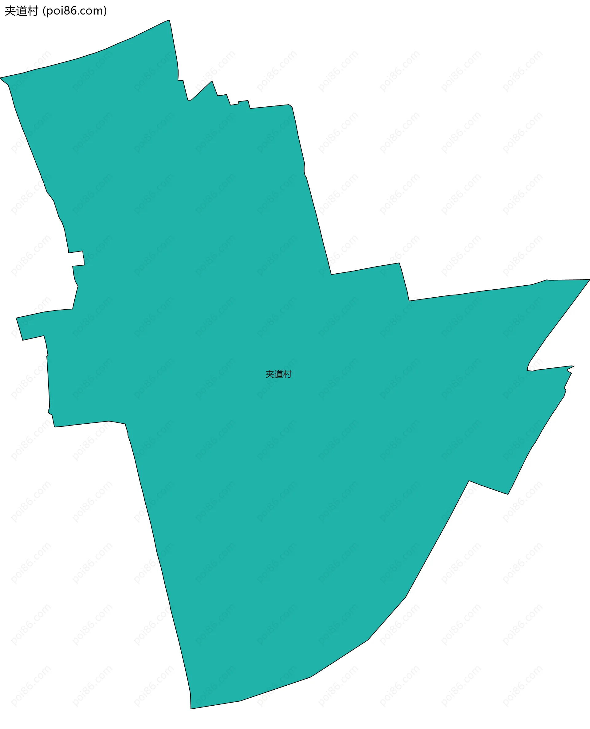 夹道村边界地图